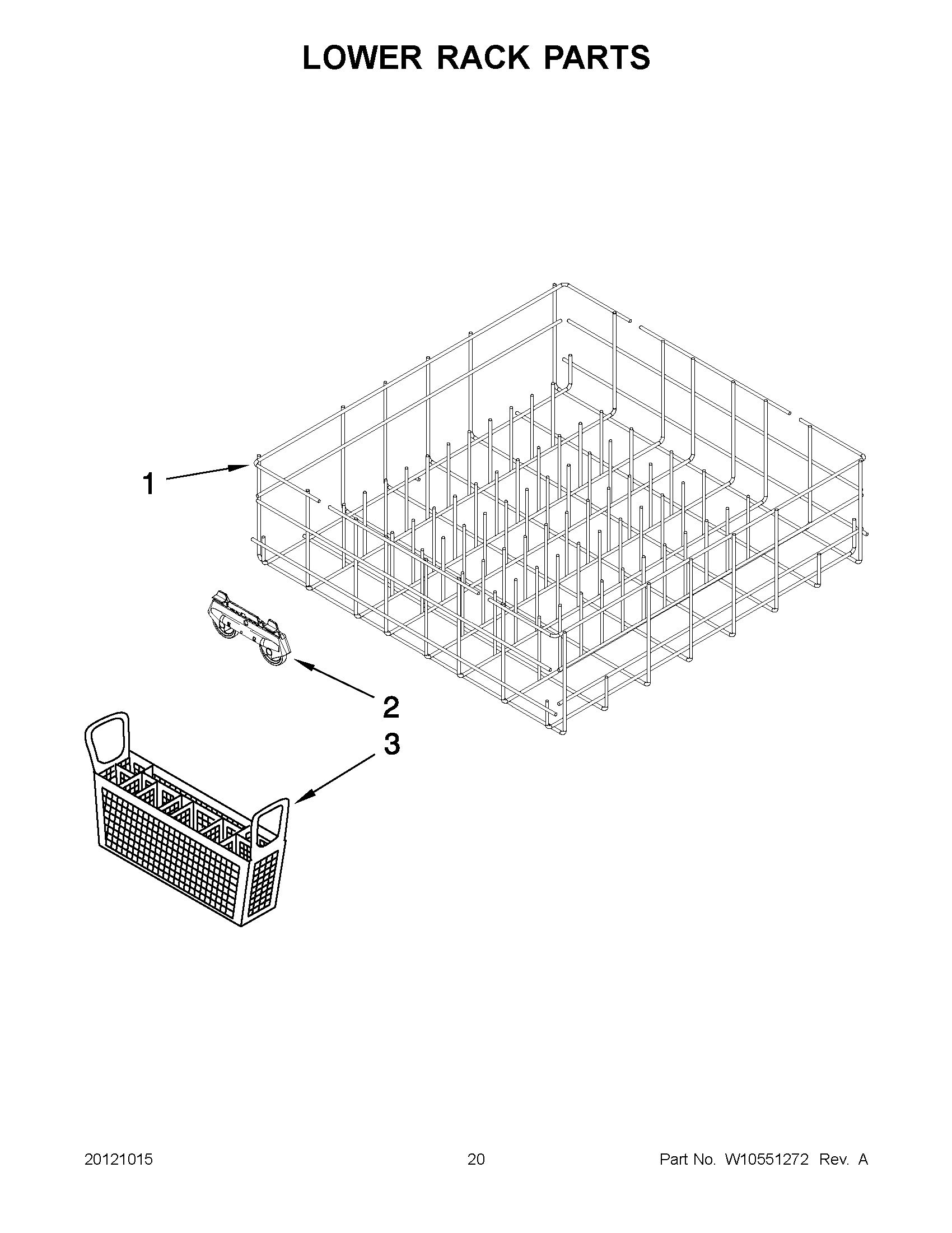 10 - LOWER RACK PARTS
