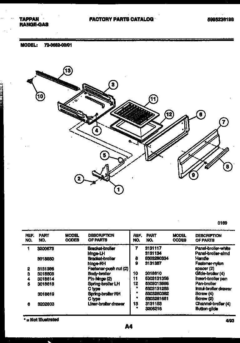 04 - BROILER DRAWER PARTS