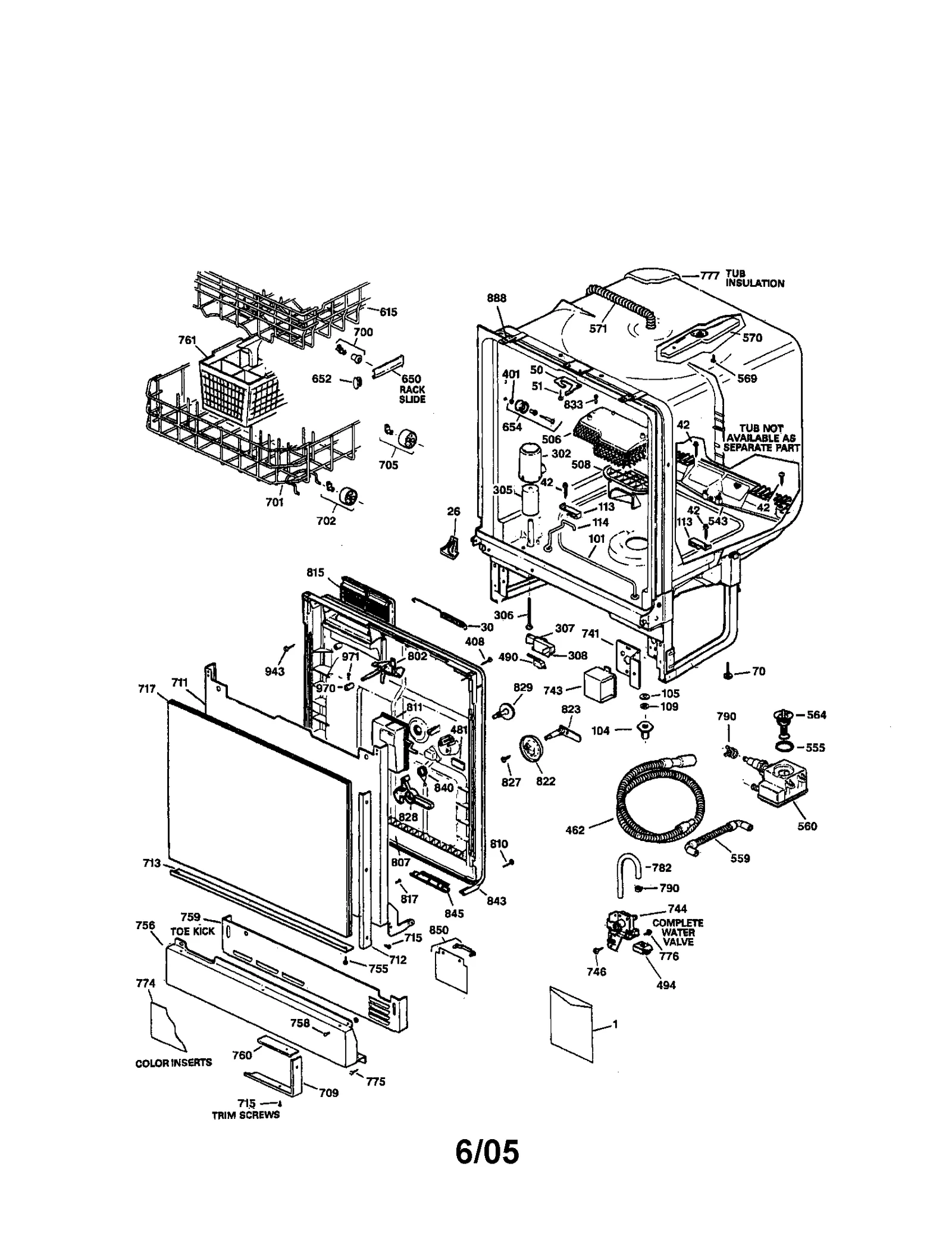 BODY AND DOOR ASSEMBLY