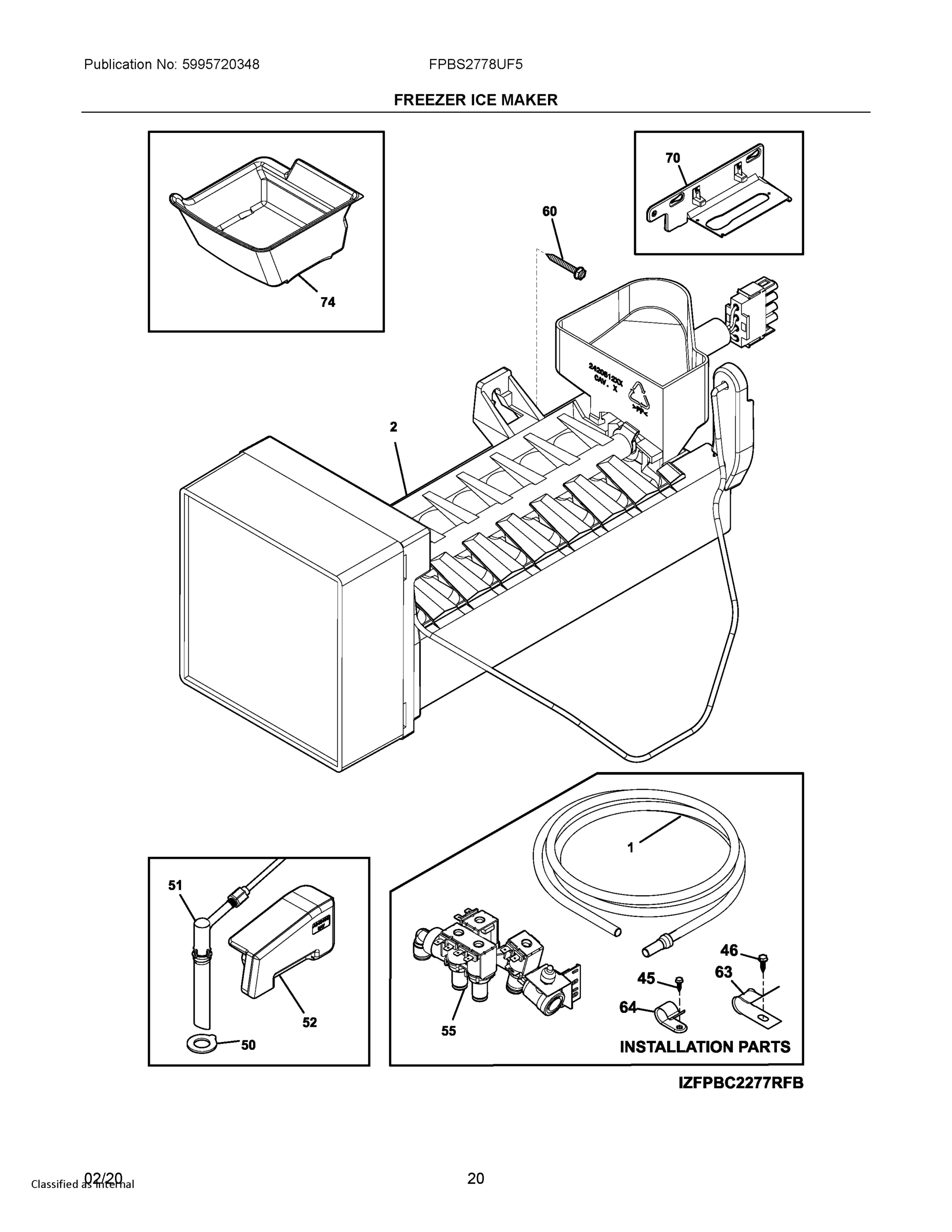 10 - FREEZER ICE MAKER