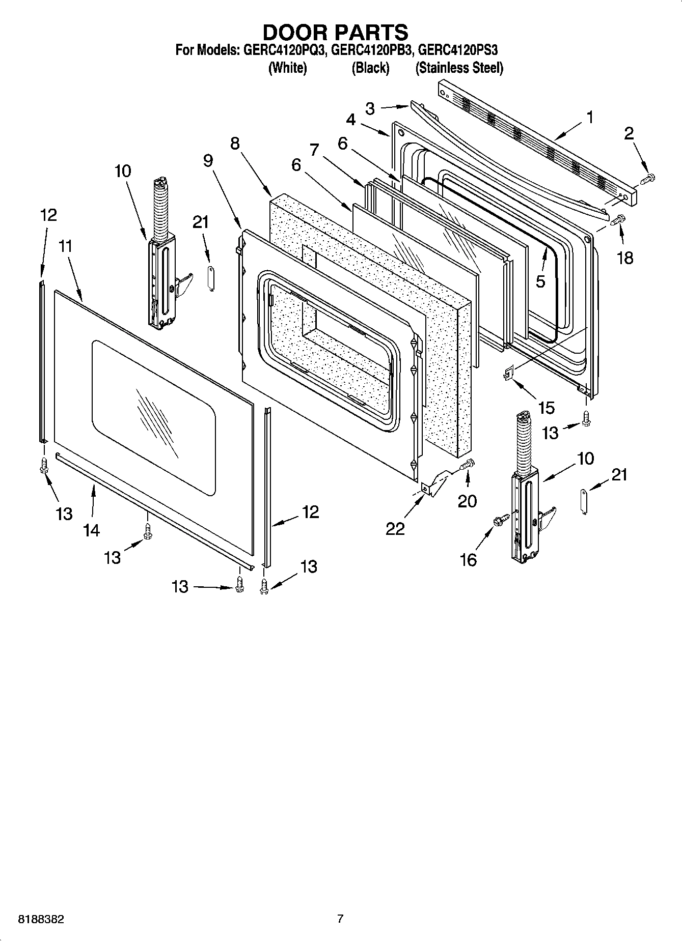 05 - DOOR PARTS, OPTIONAL PARTS (NOT INCLUDED)