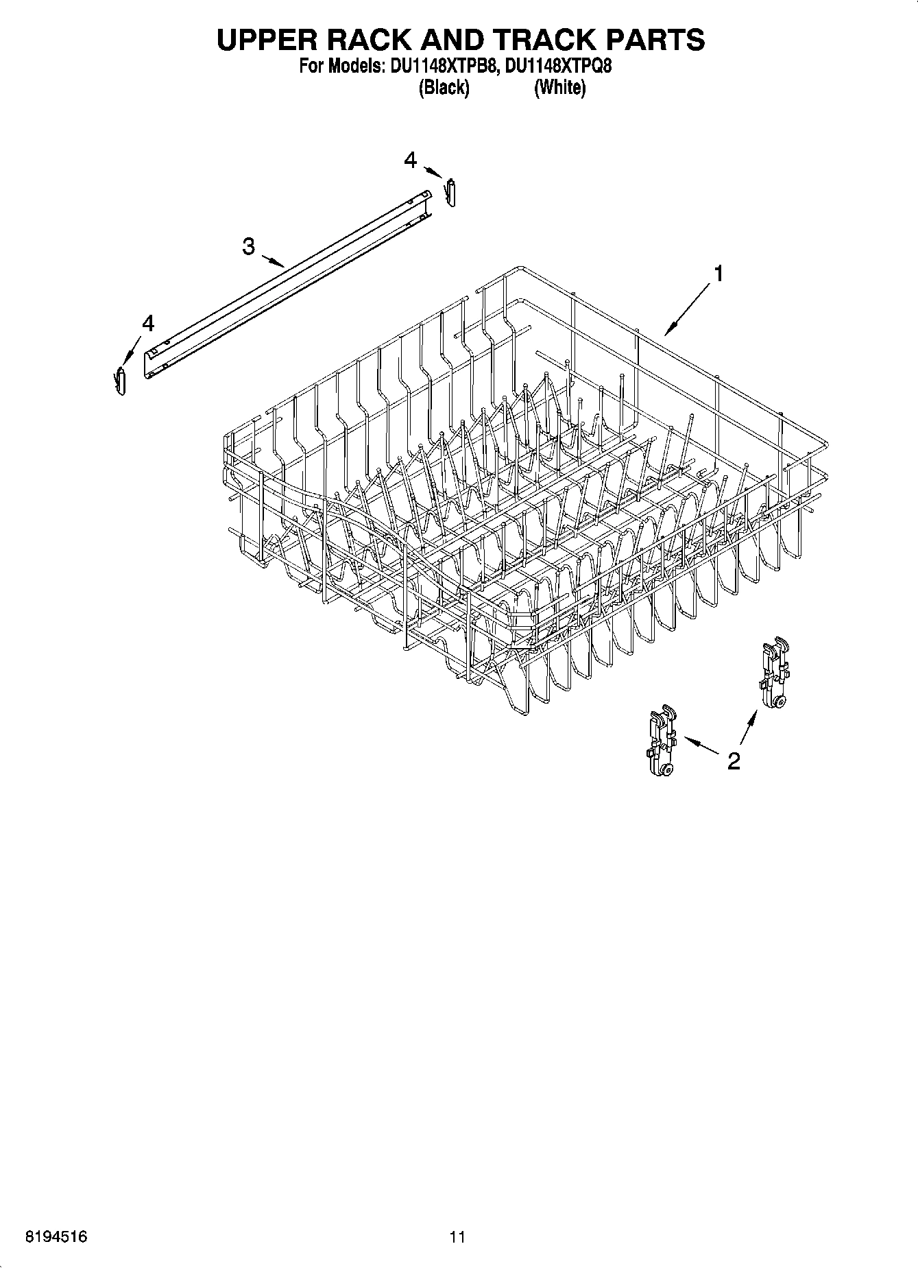 09 - UPPER RACK AND TRACK PARTS