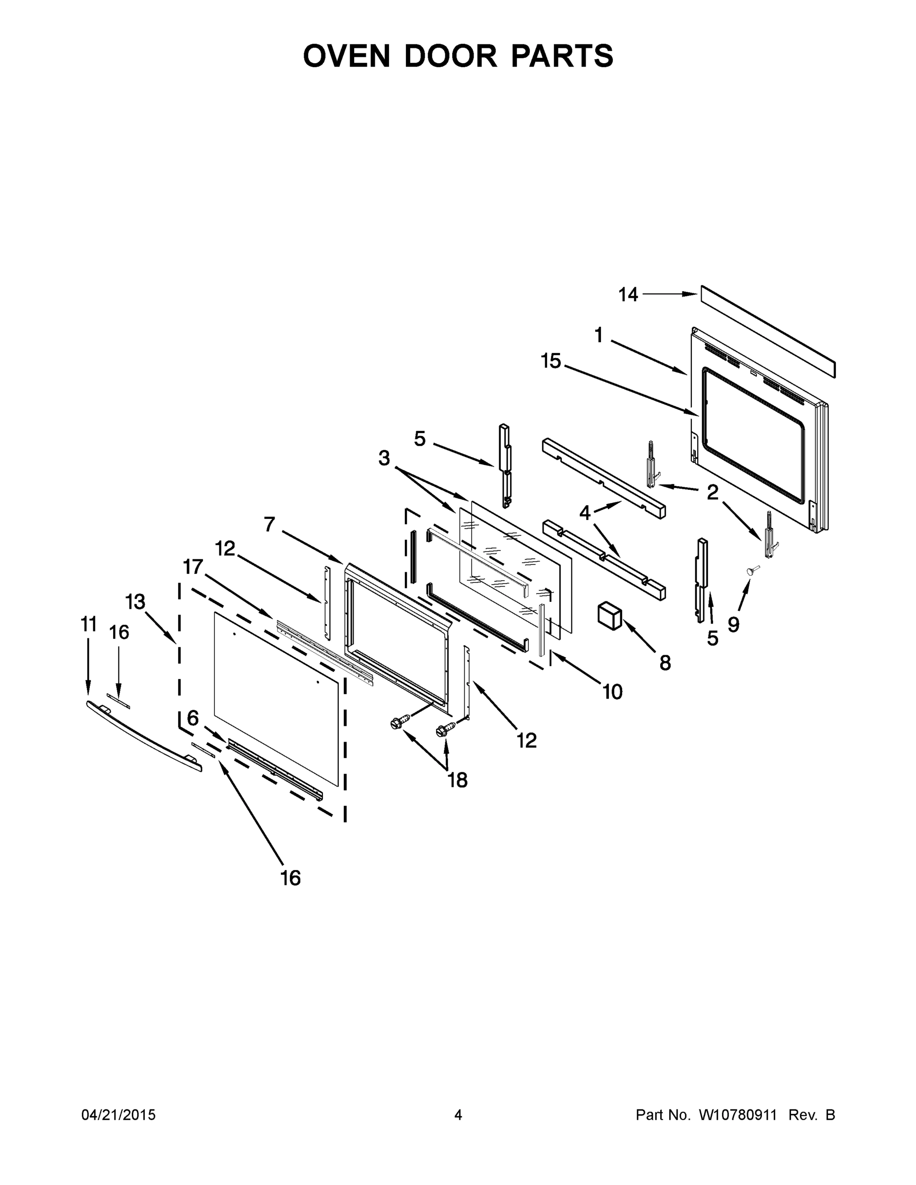 03 - OVEN DOOR PARTS