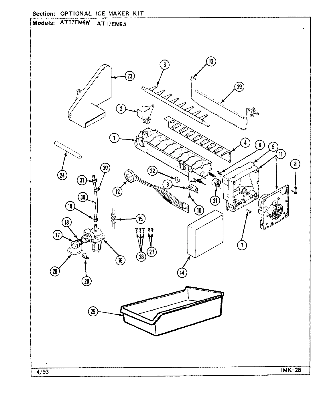 02 - OPTIONAL ICE MAKER KIT