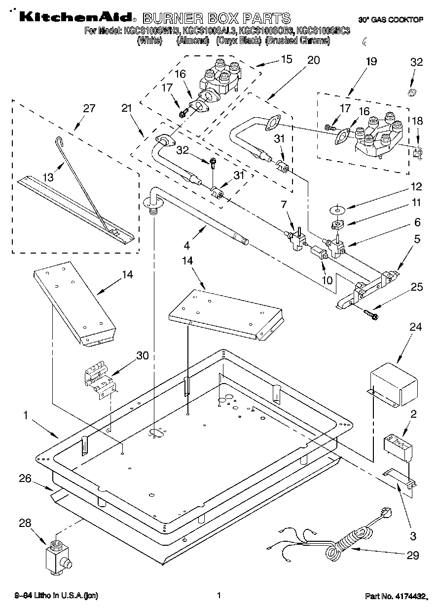 01 - BURNER BOX PARTS