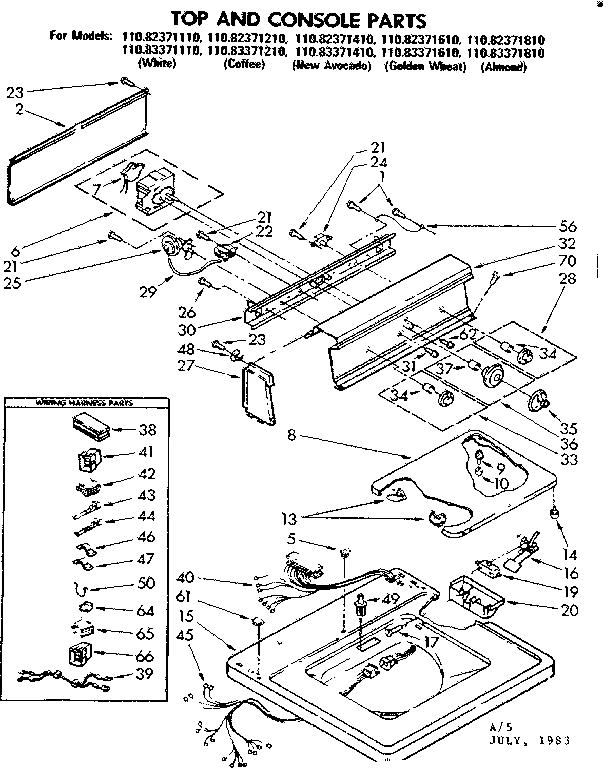 TOP AND CONSOLE PARTS