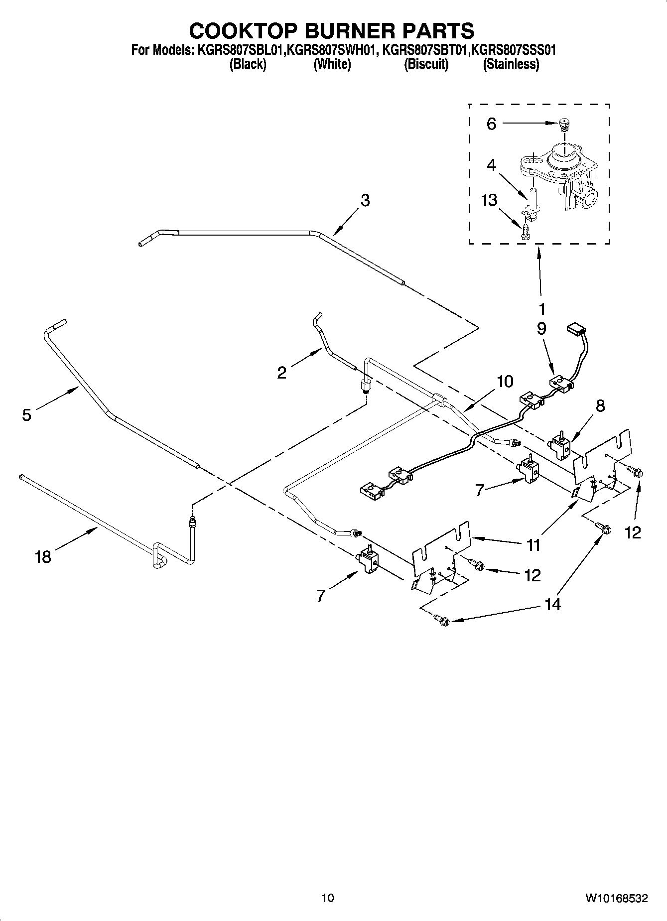 07 - COOKTOP BURNER PARTS