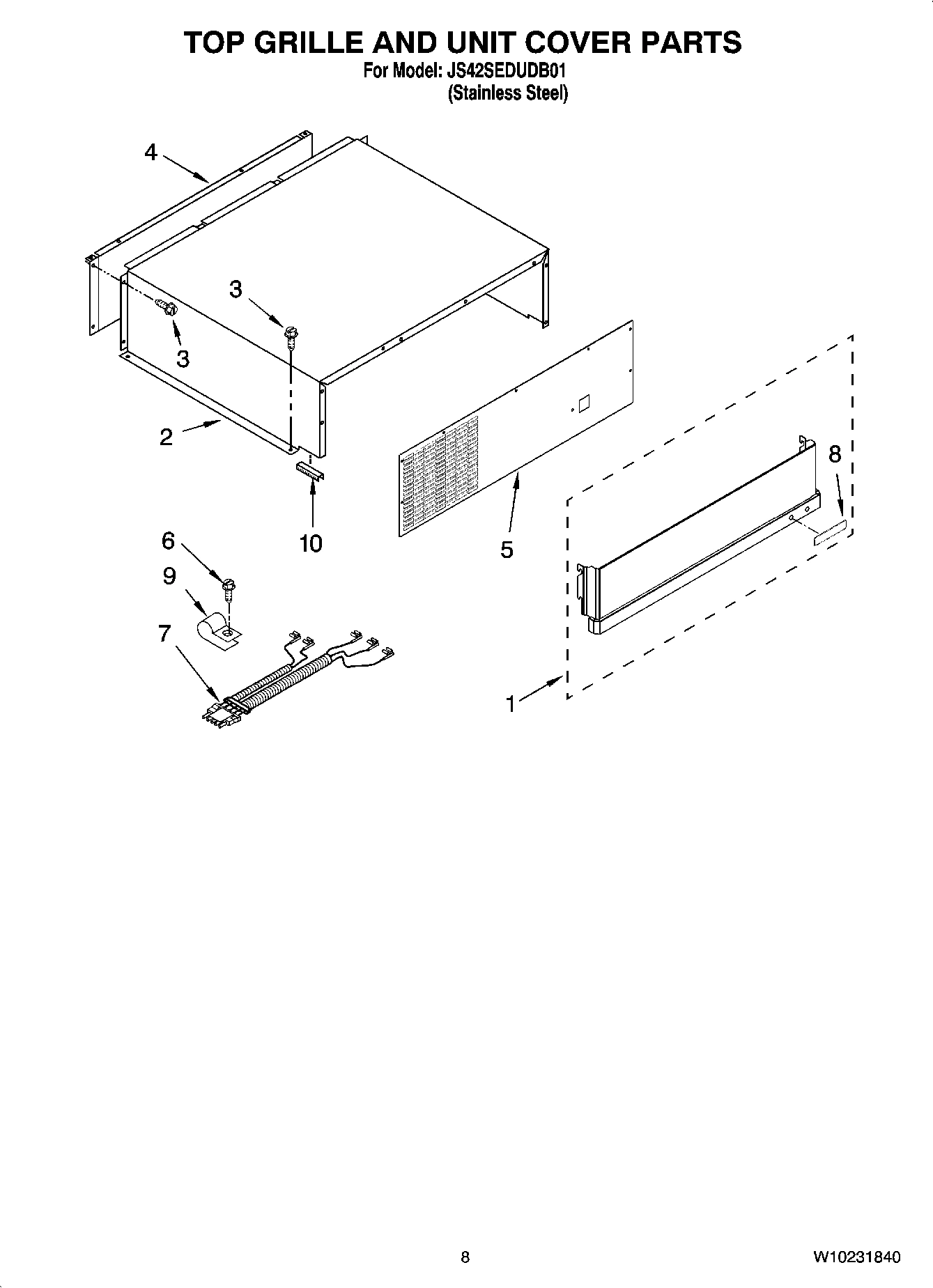 06 - TOP GRILLE AND UNIT COVER PARTS