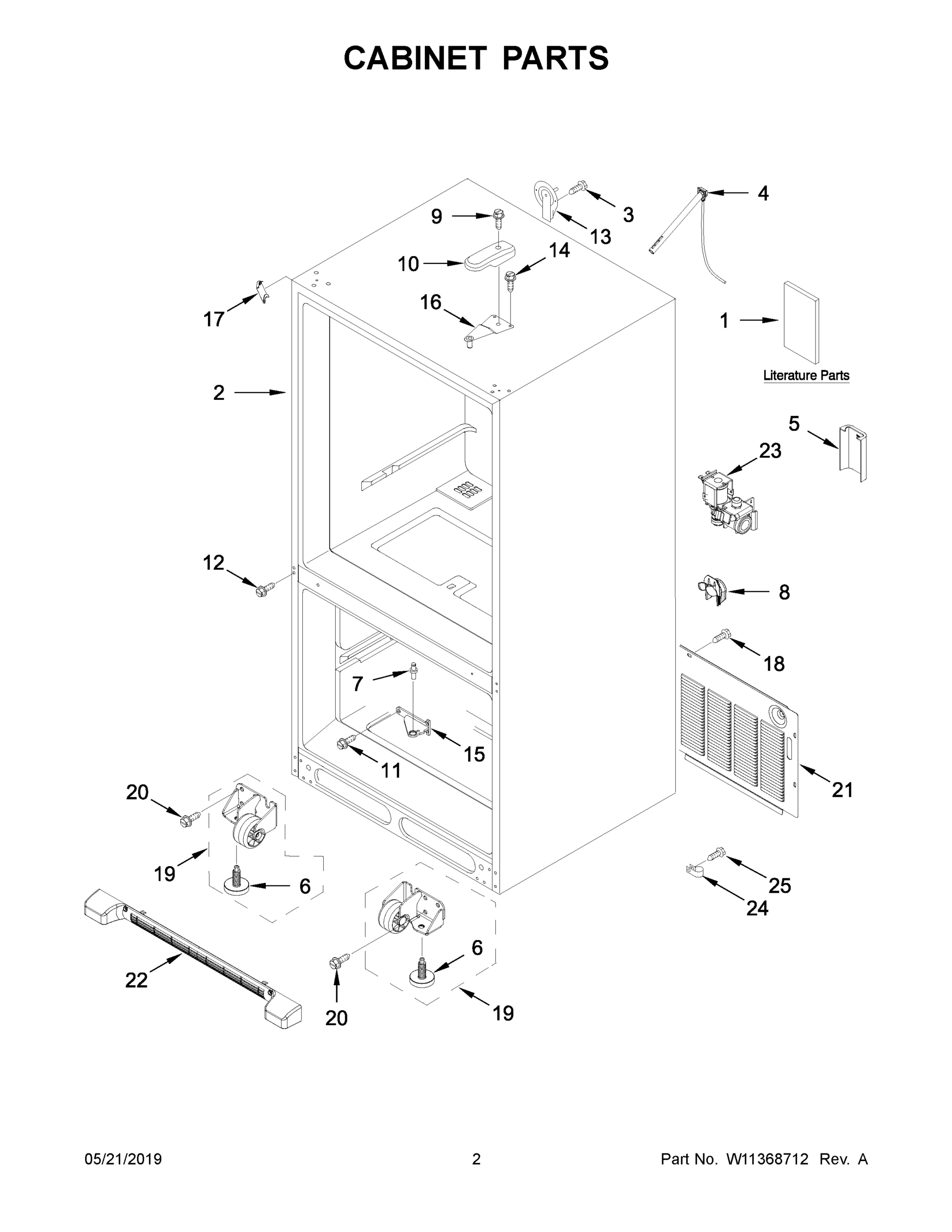 02 - CABINET PARTS