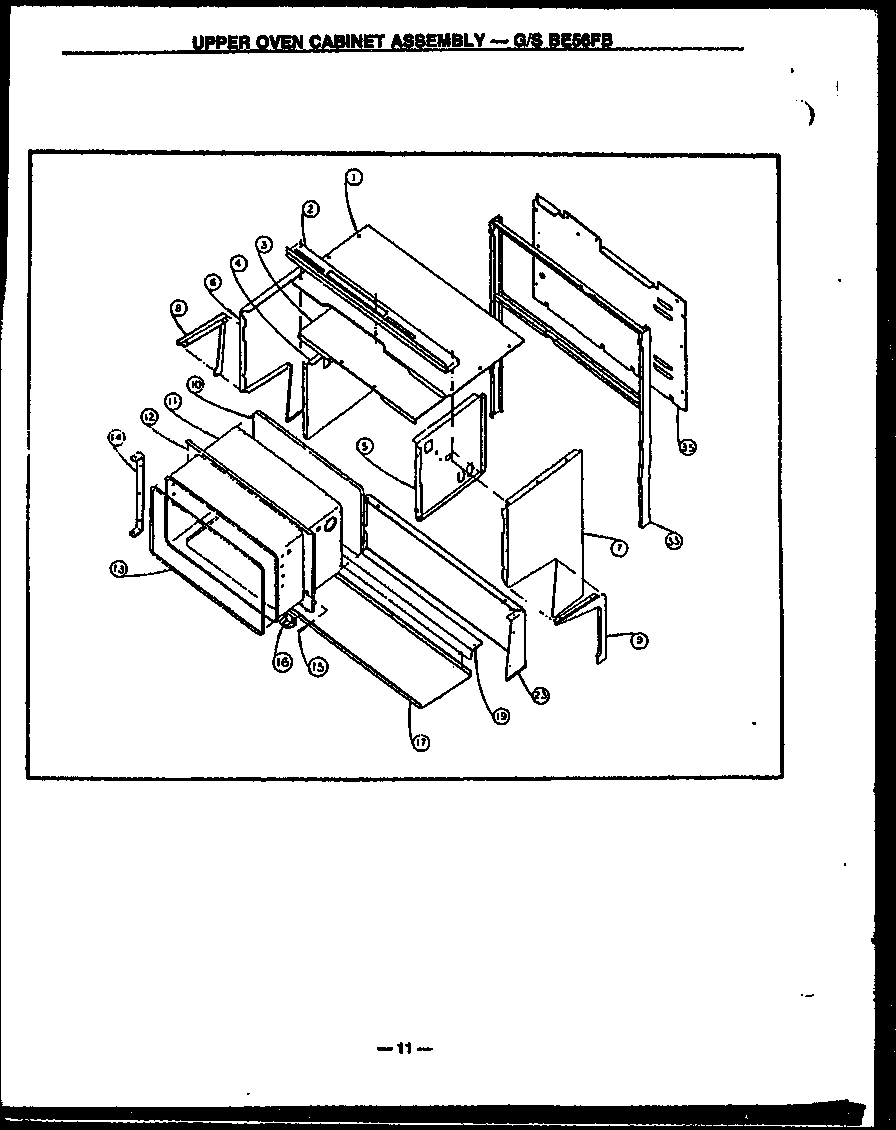 06 - UPPER OVEN CABINET ASSY