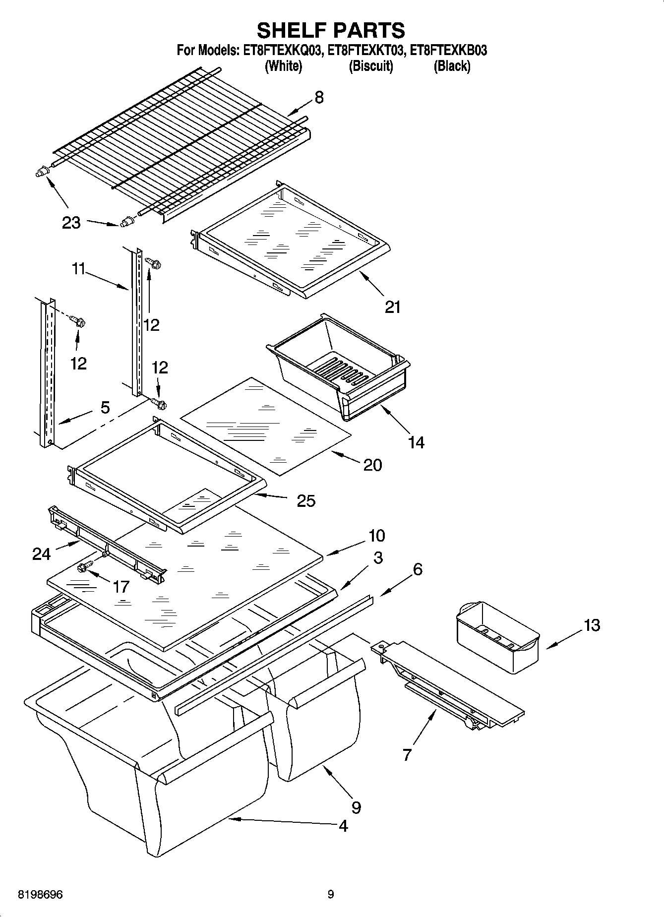 05 - SHELF PARTS, OPTIONAL PARTS