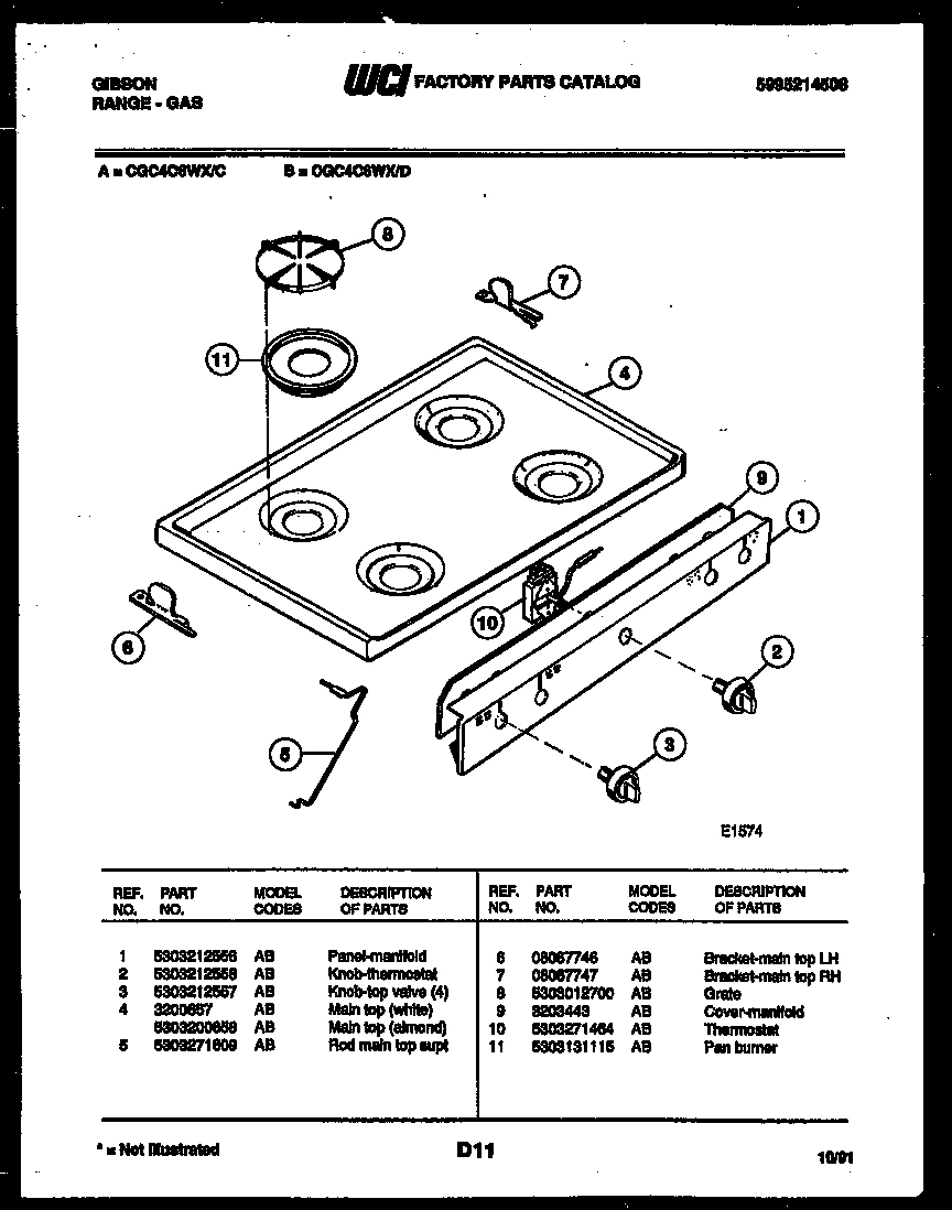 03 - COOKTOP PARTS
