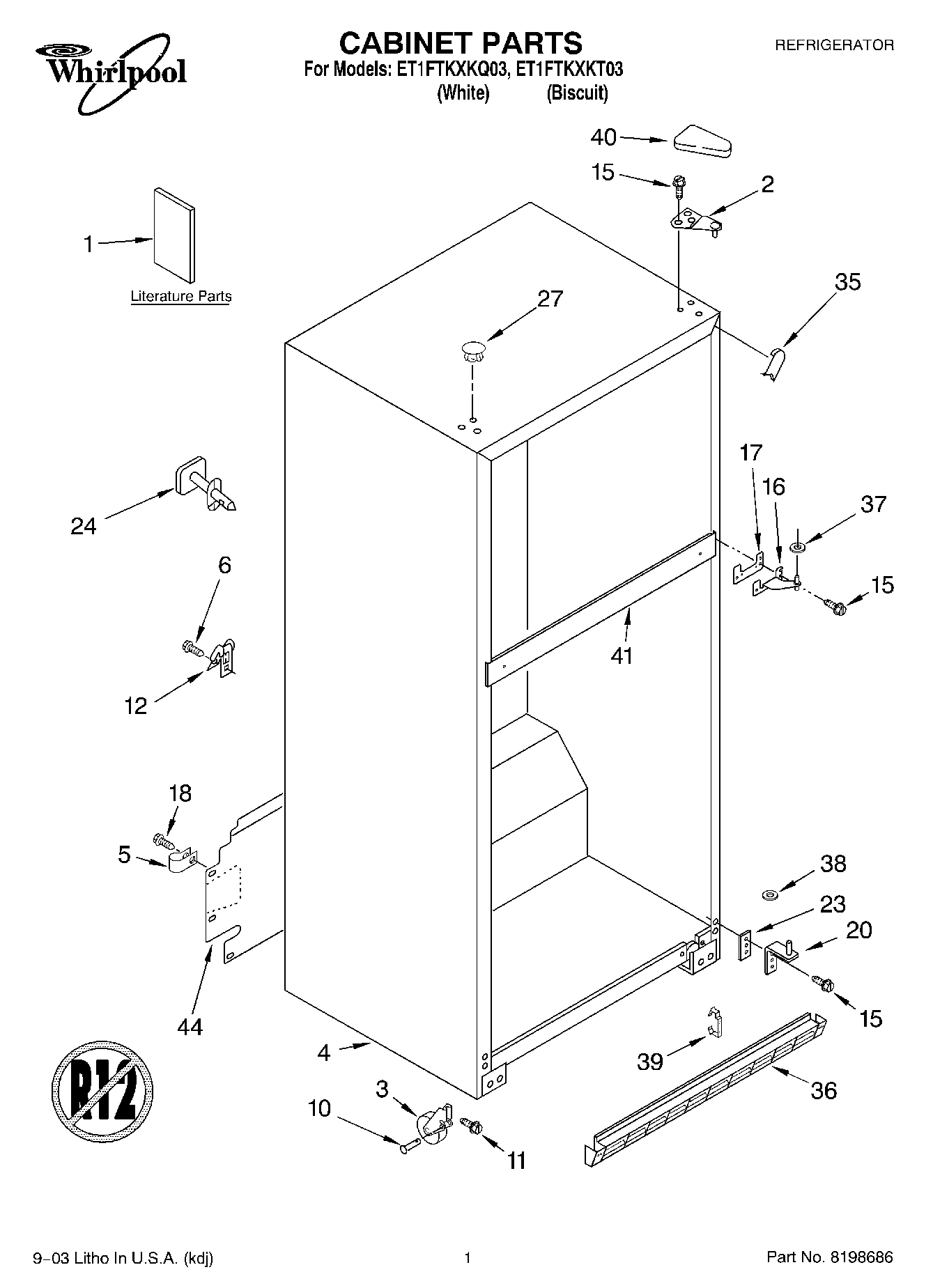 01 - CABINET PARTS