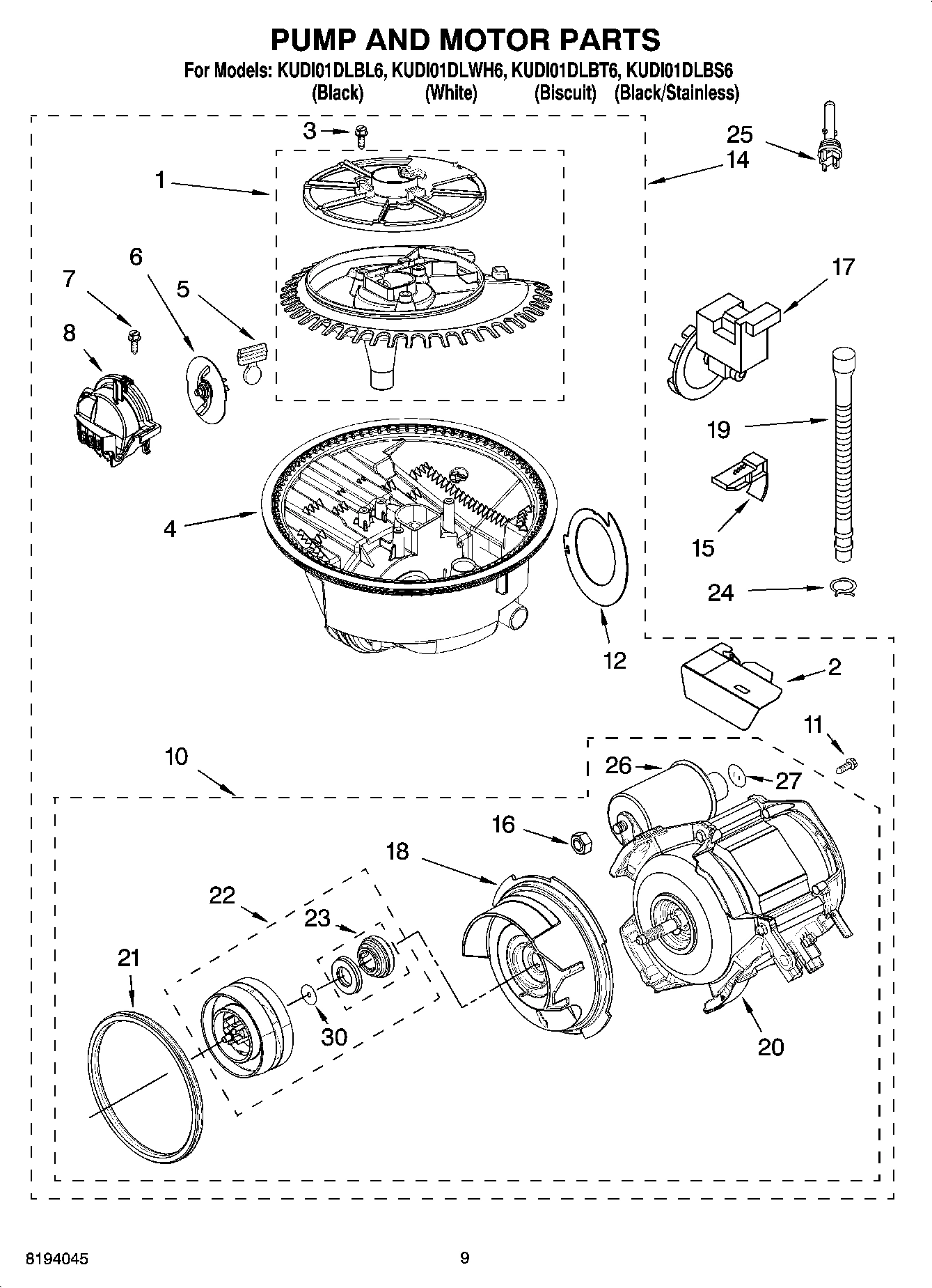 08 - PUMP AND MOTOR PARTS