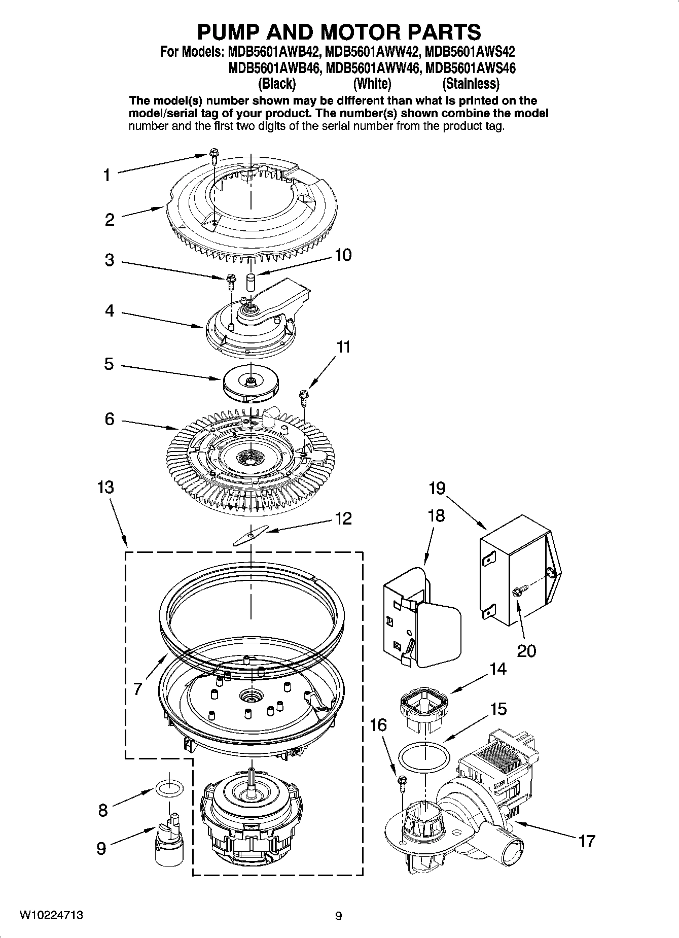 08 - PUMP AND MOTOR PARTS