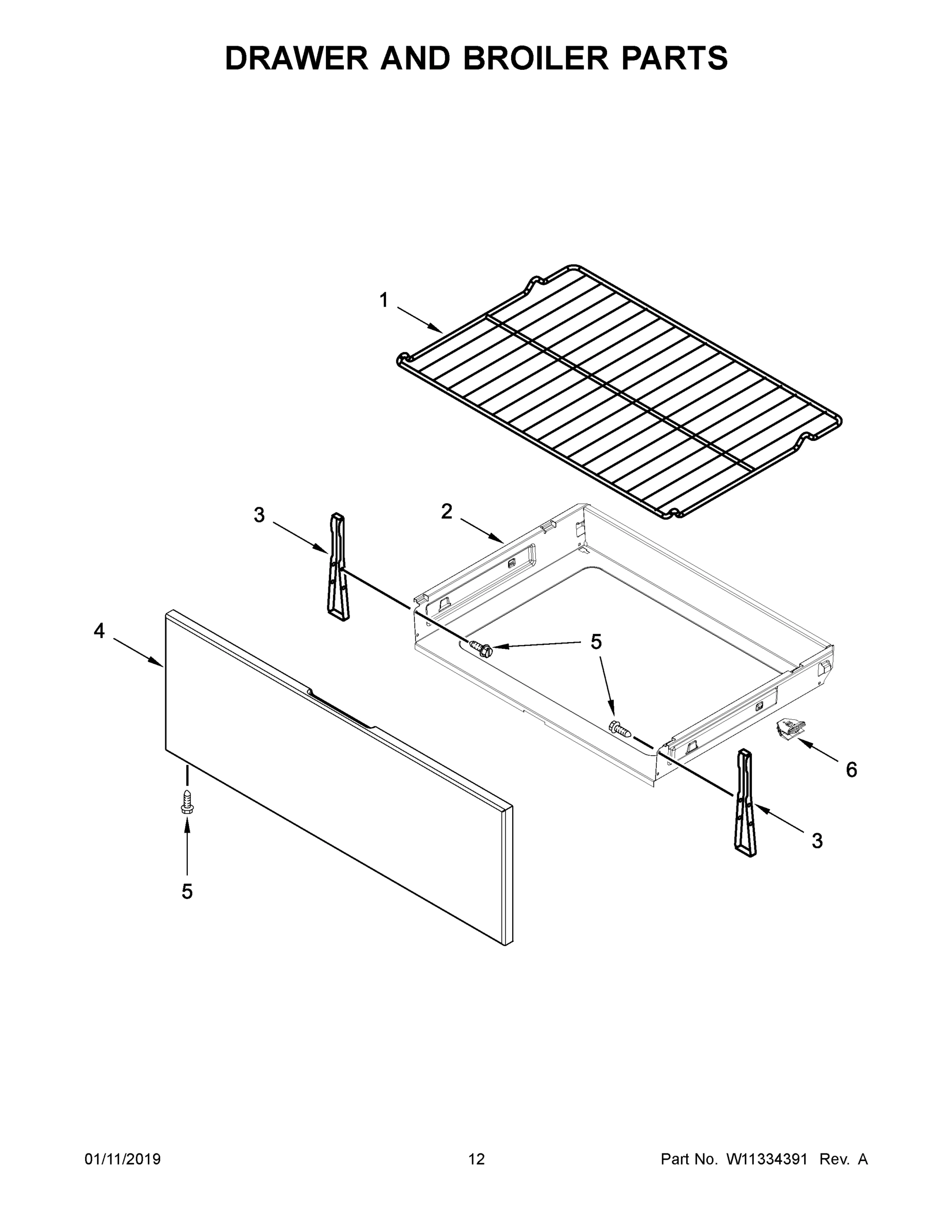07 - DRAWER AND BROILER PARTS