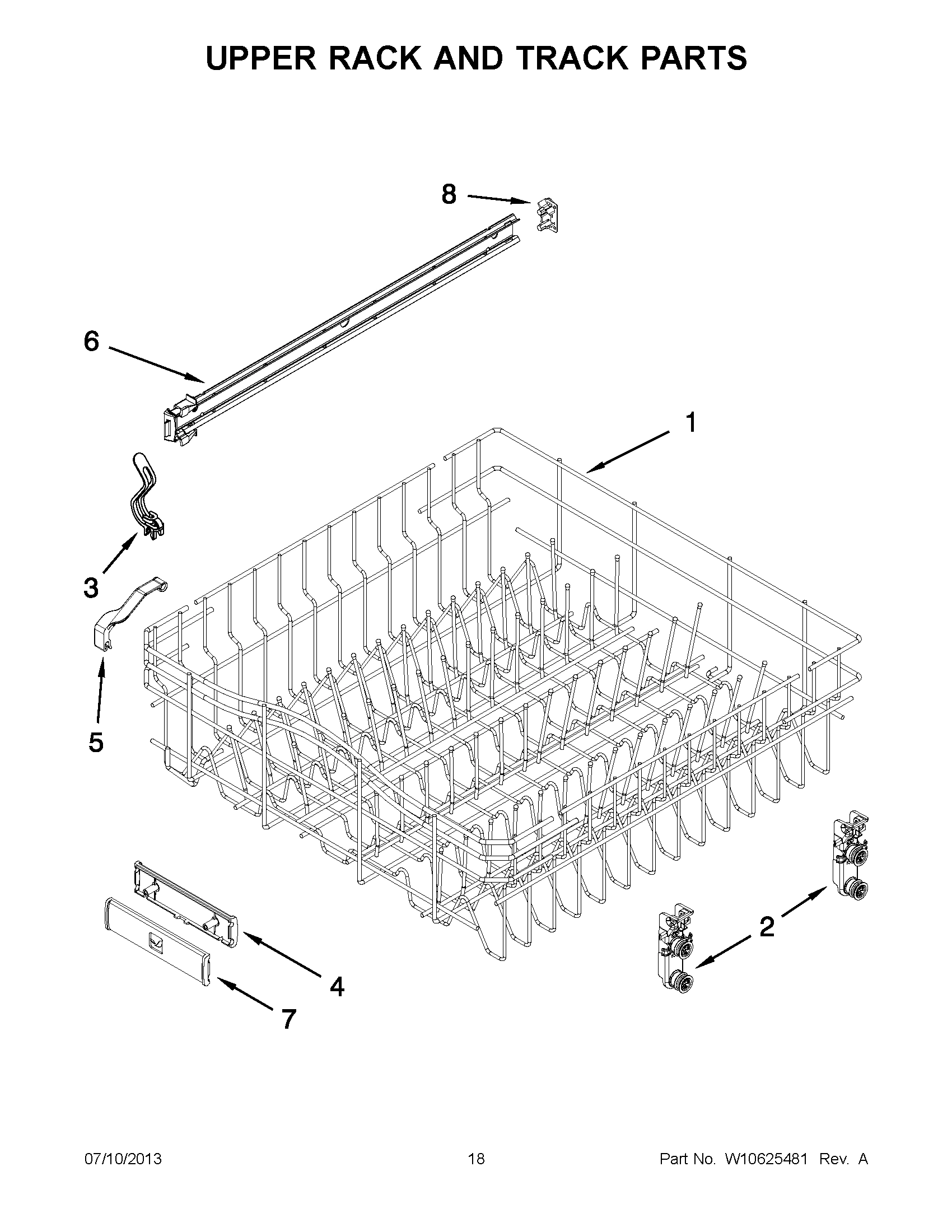 09 - UPPER RACK AND TRACK PARTS