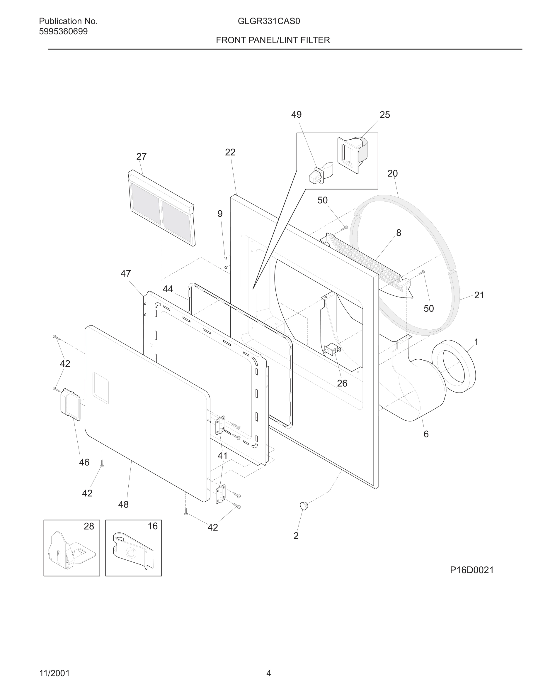 05 - FRONT PANEL/LINT FILTER
