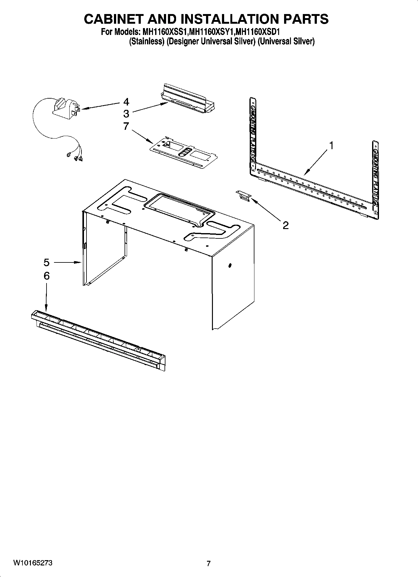 06 - CABINET AND INSTALLATION PARTS