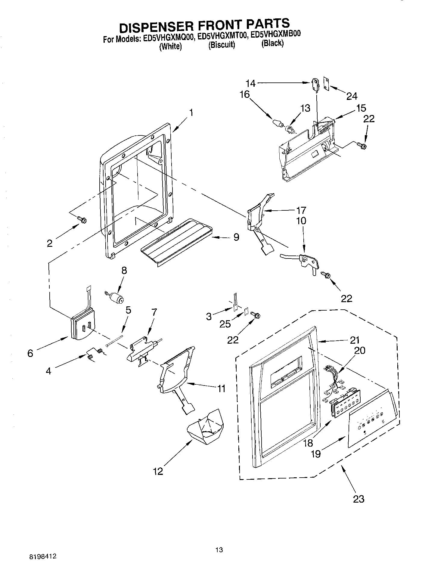 08 - DISPENSER FRONT PARTS