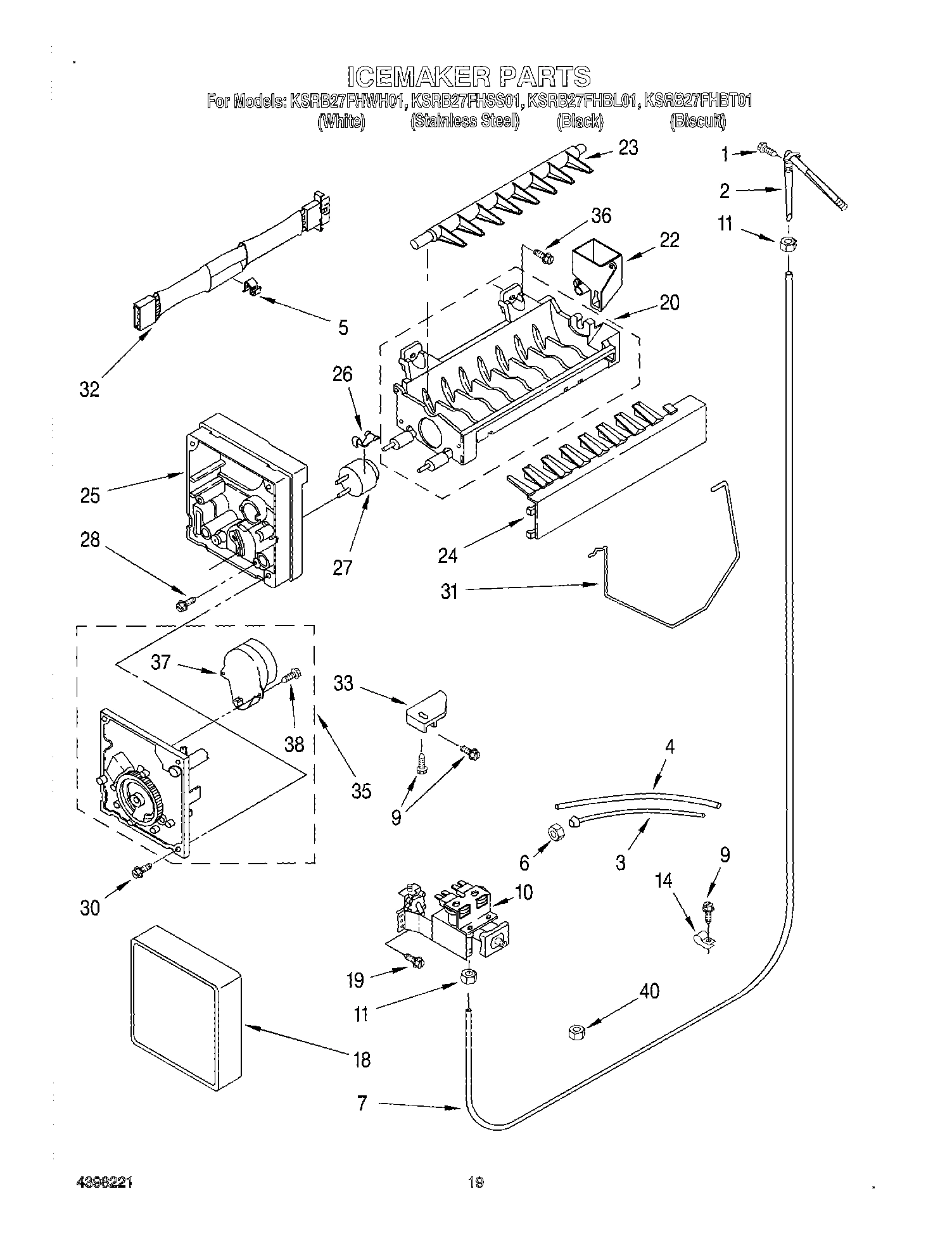 12 - ICE MAKER, OPTIONAL