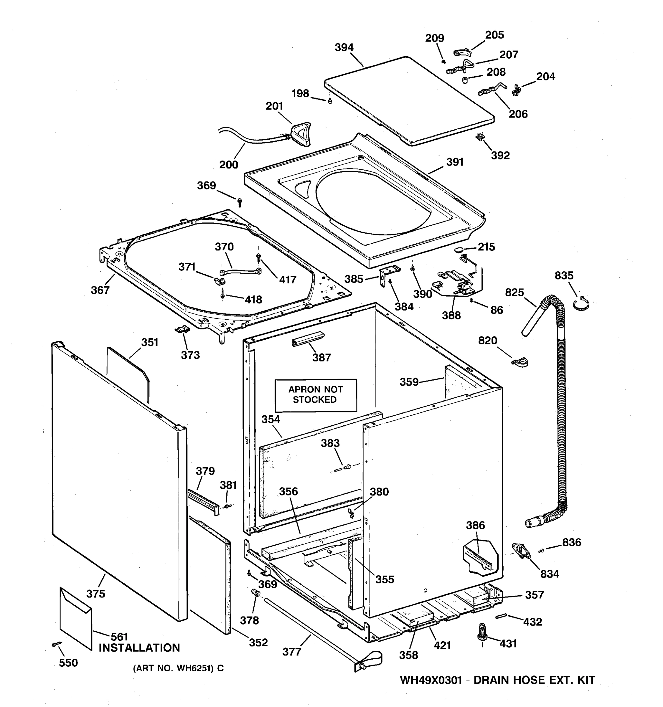 CABINET, COVER & FRONT PANEL