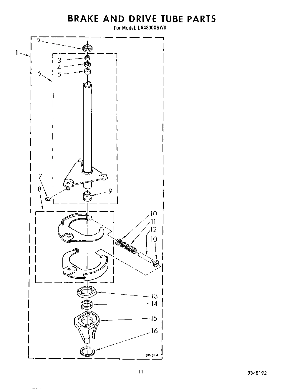 09 - BRAKE AND DRIVE TUBE