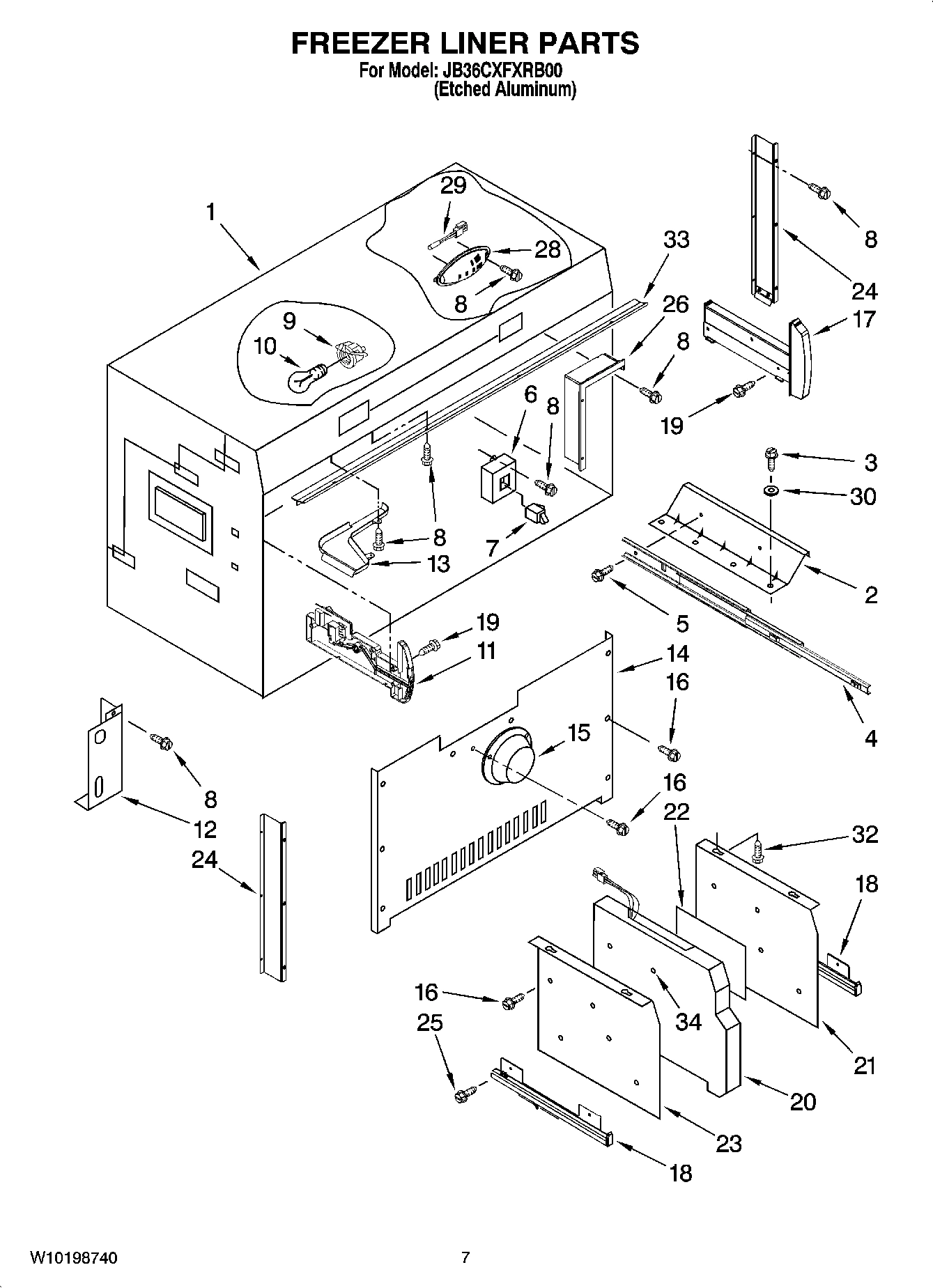 05 - FREEZER LINER PARTS