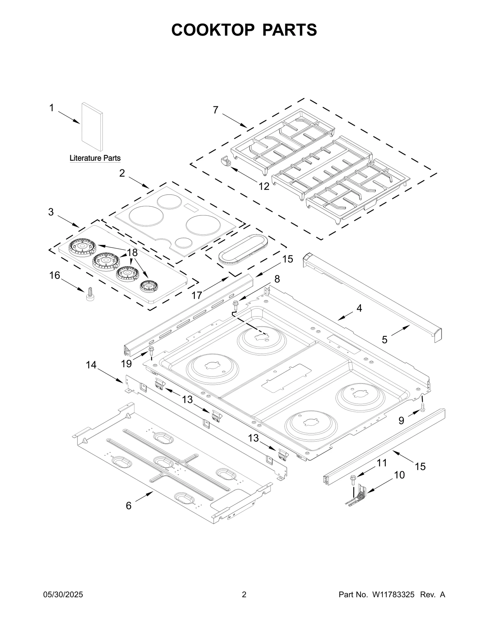 COOKTOP PARTS