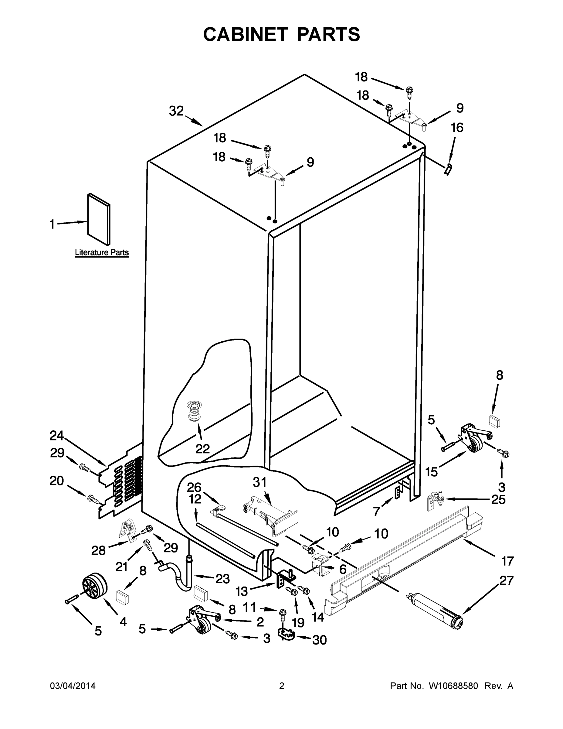 02 - CABINET PARTS