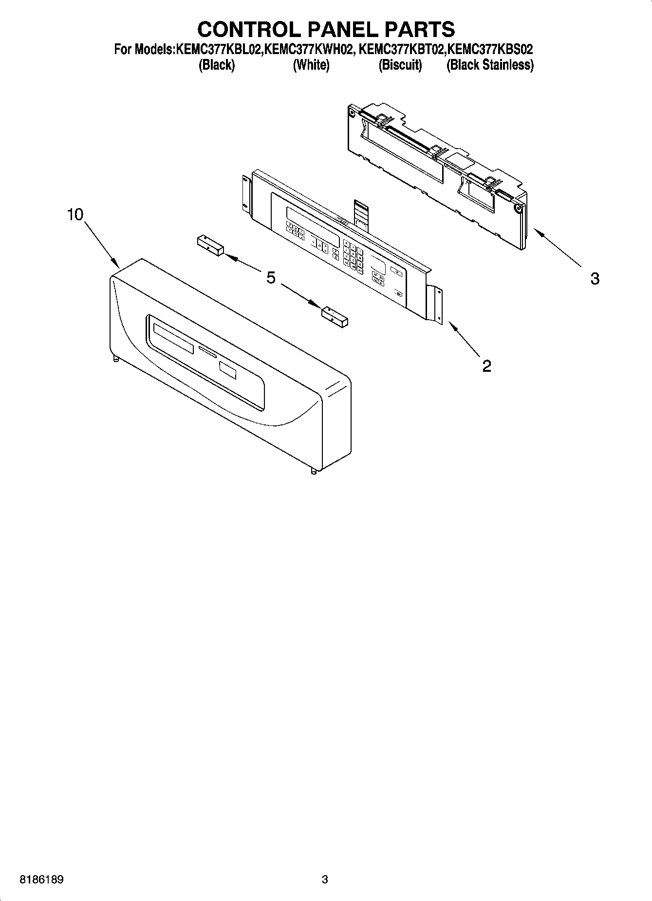 02 - CONTROL PANEL PARTS