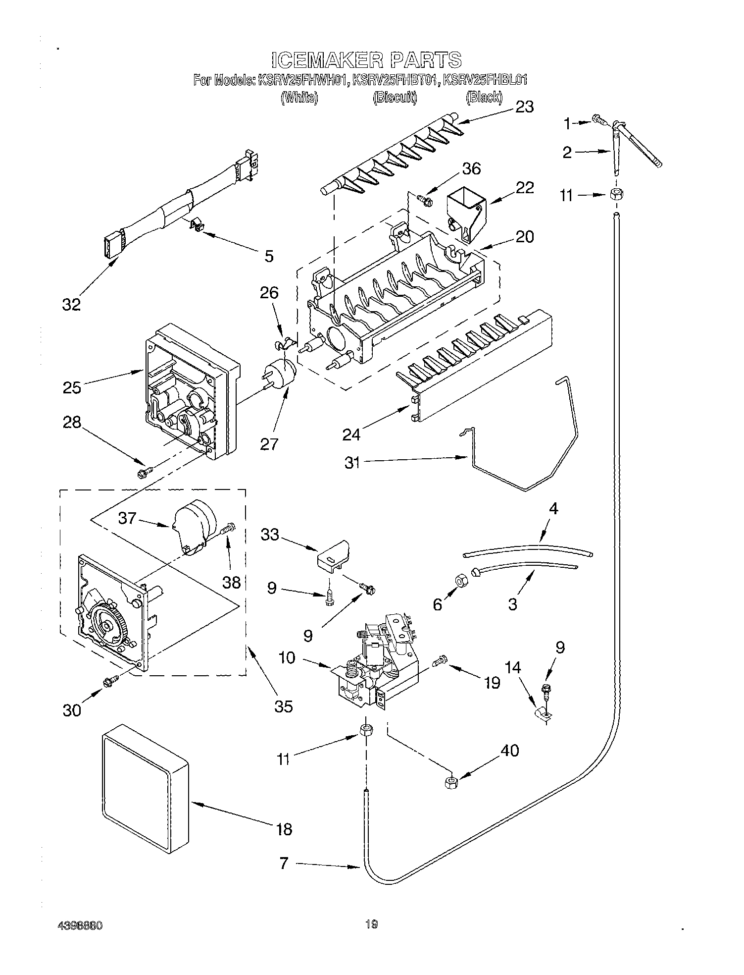 12 - ICE MAKER, OPTIONAL