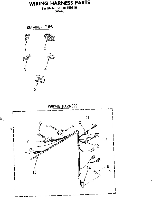 WIRING HARNESS PARTS