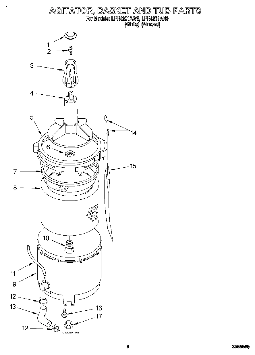 05 - AGITATOR, BASKET AND TUB