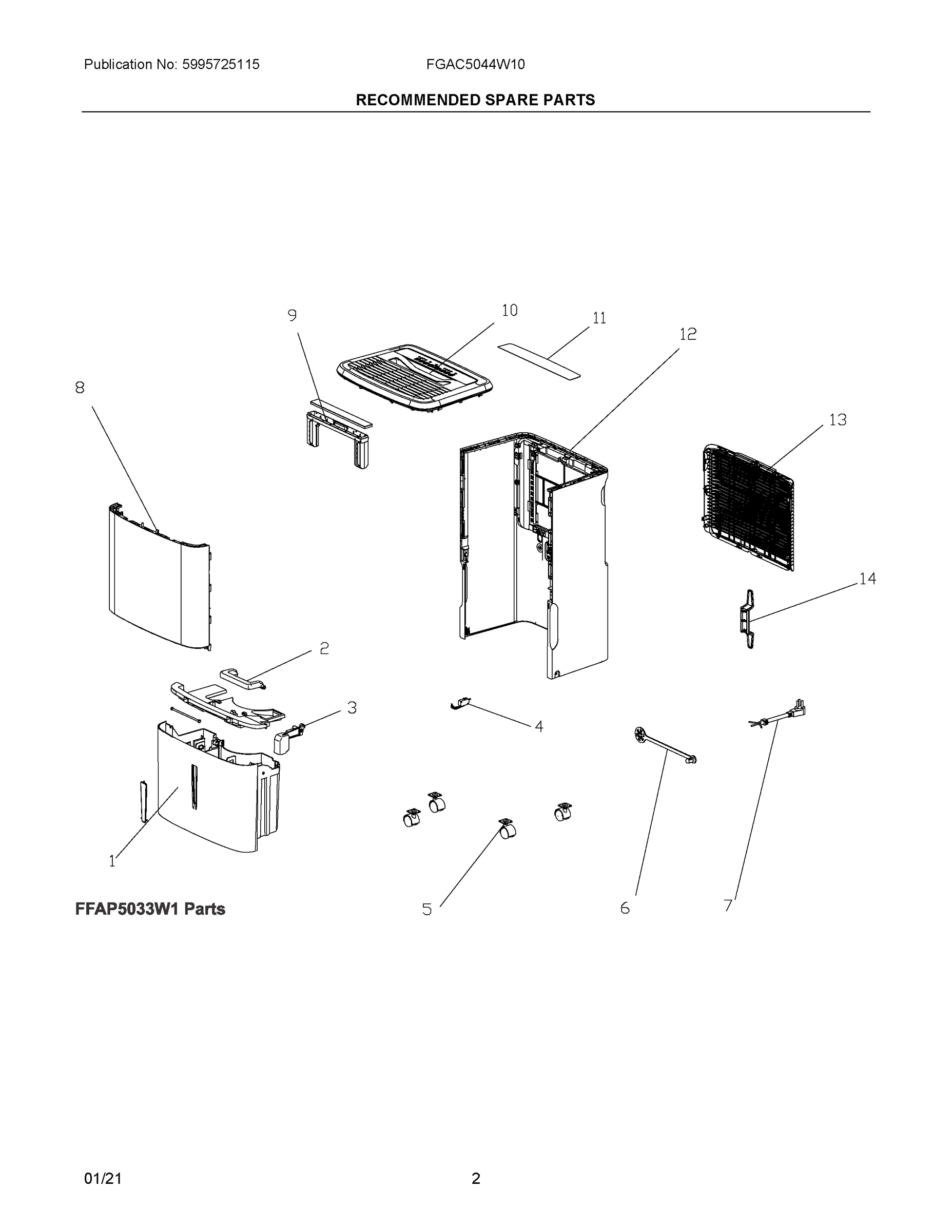02 - RECOMMENDED SPARE PARTS