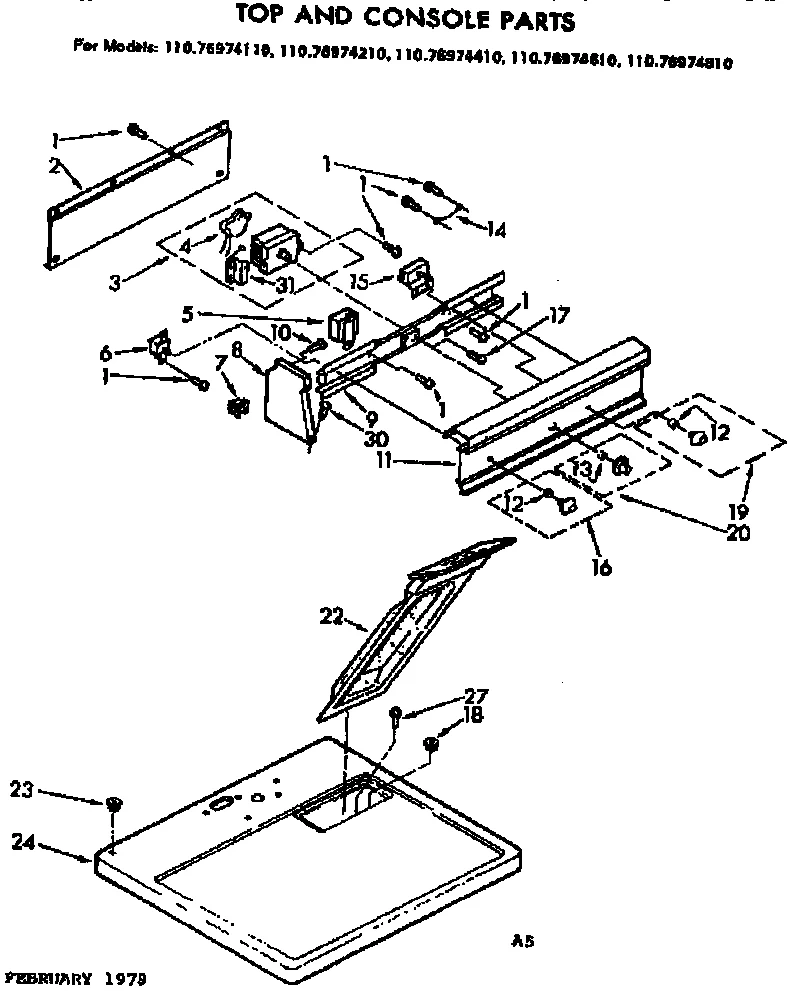 TOP AND CONSOLE PARTS