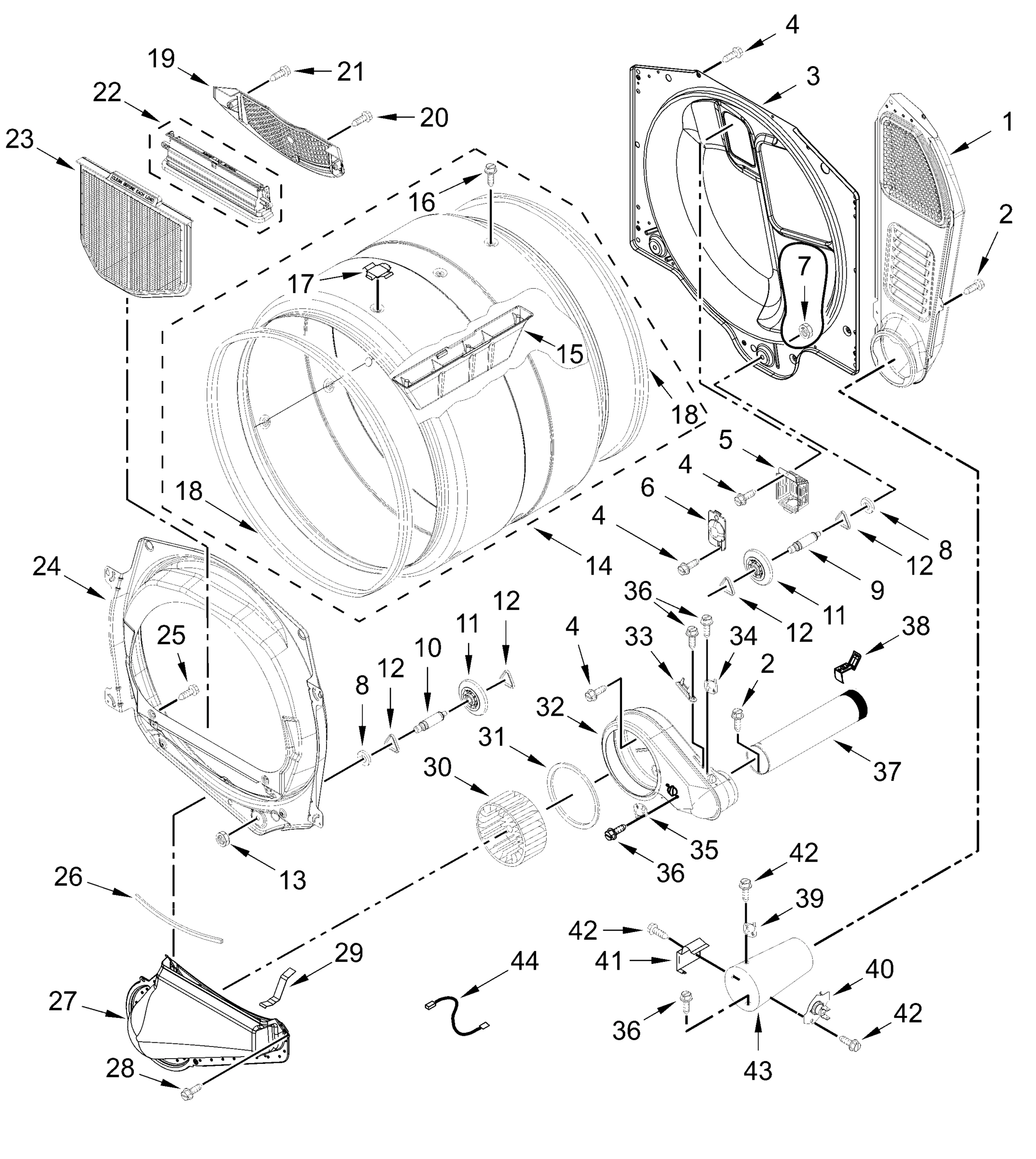 UPPER AND LOWER BULKHEAD PARTS