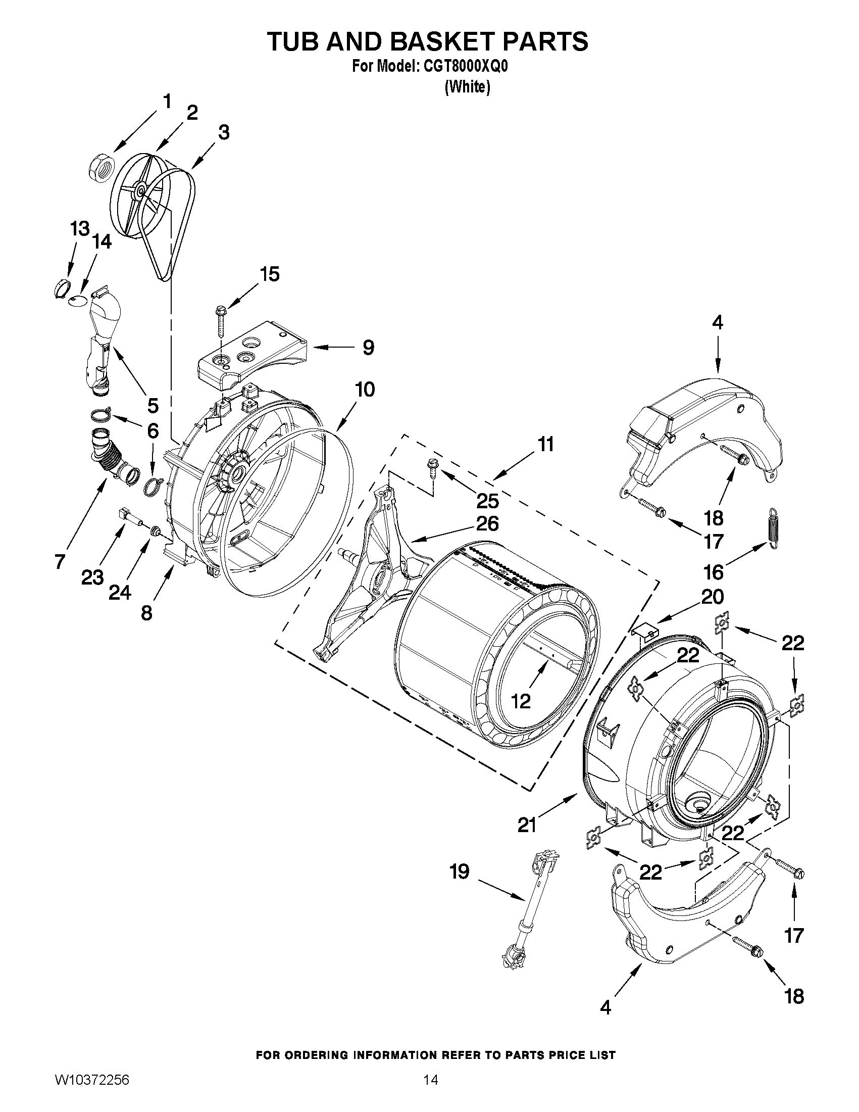 08 - TUB AND BASKET PARTS