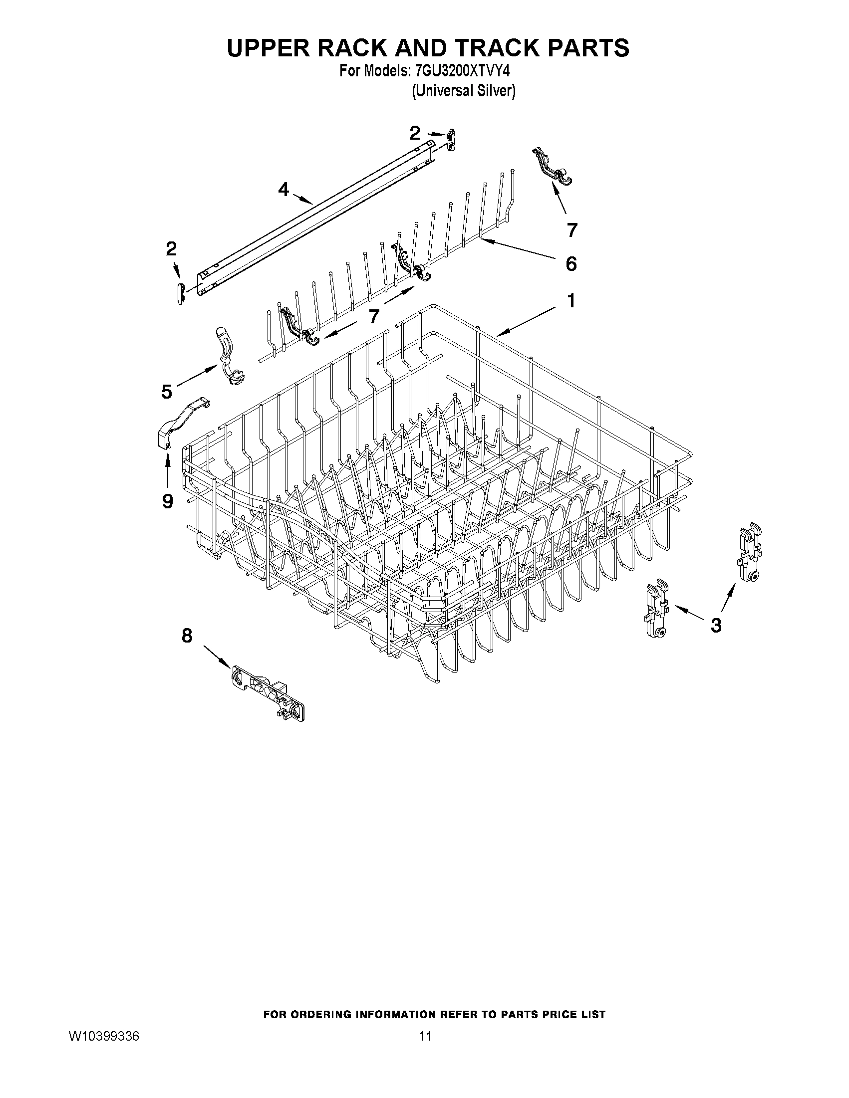 09 - UPPER RACK AND TRACK PARTS