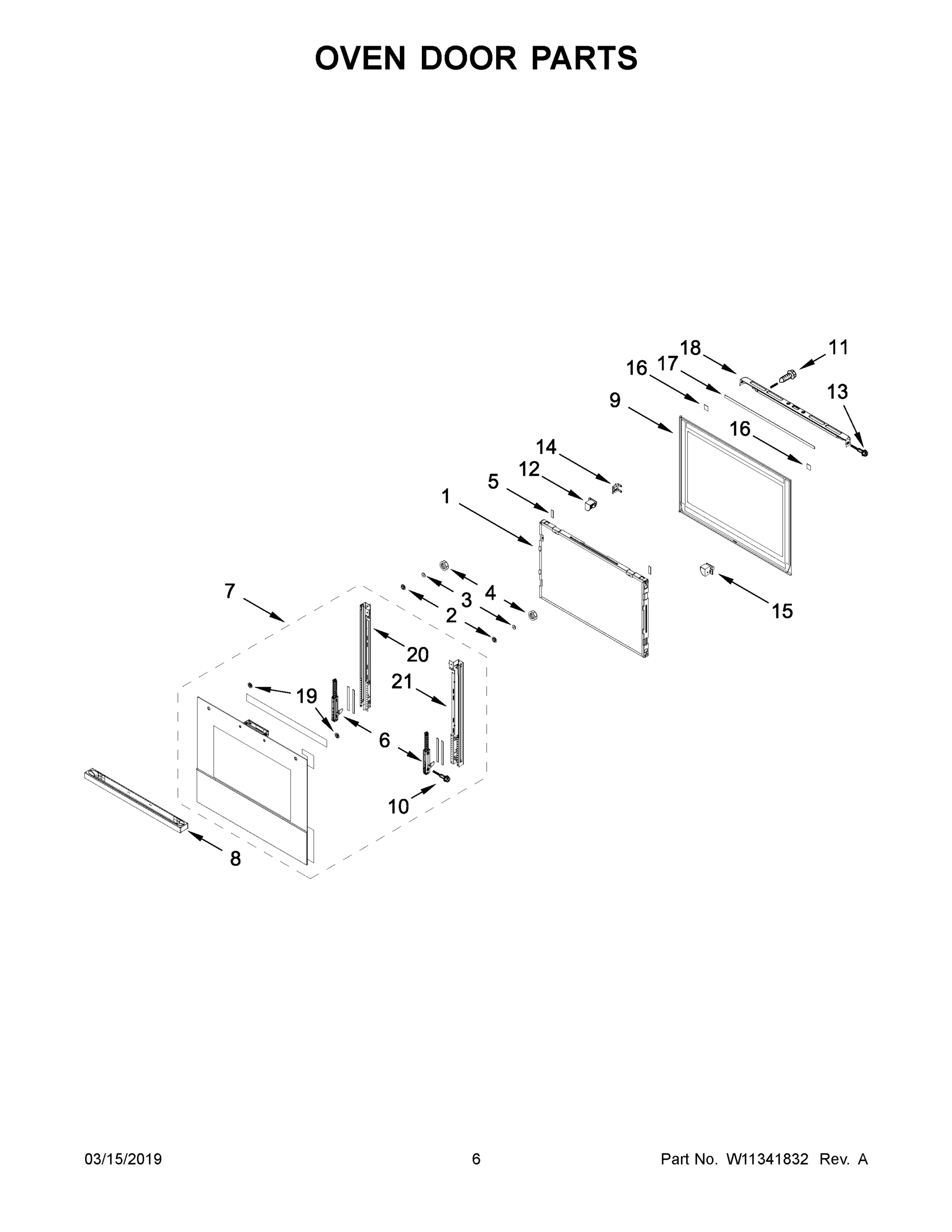 04 - OVEN DOOR PARTS