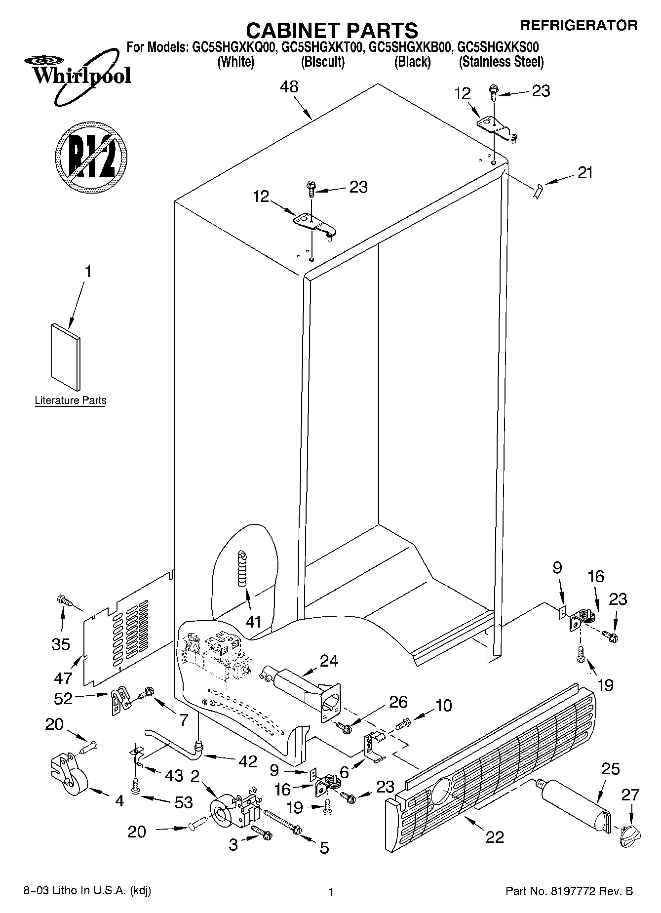 01 - CABINET PARTS