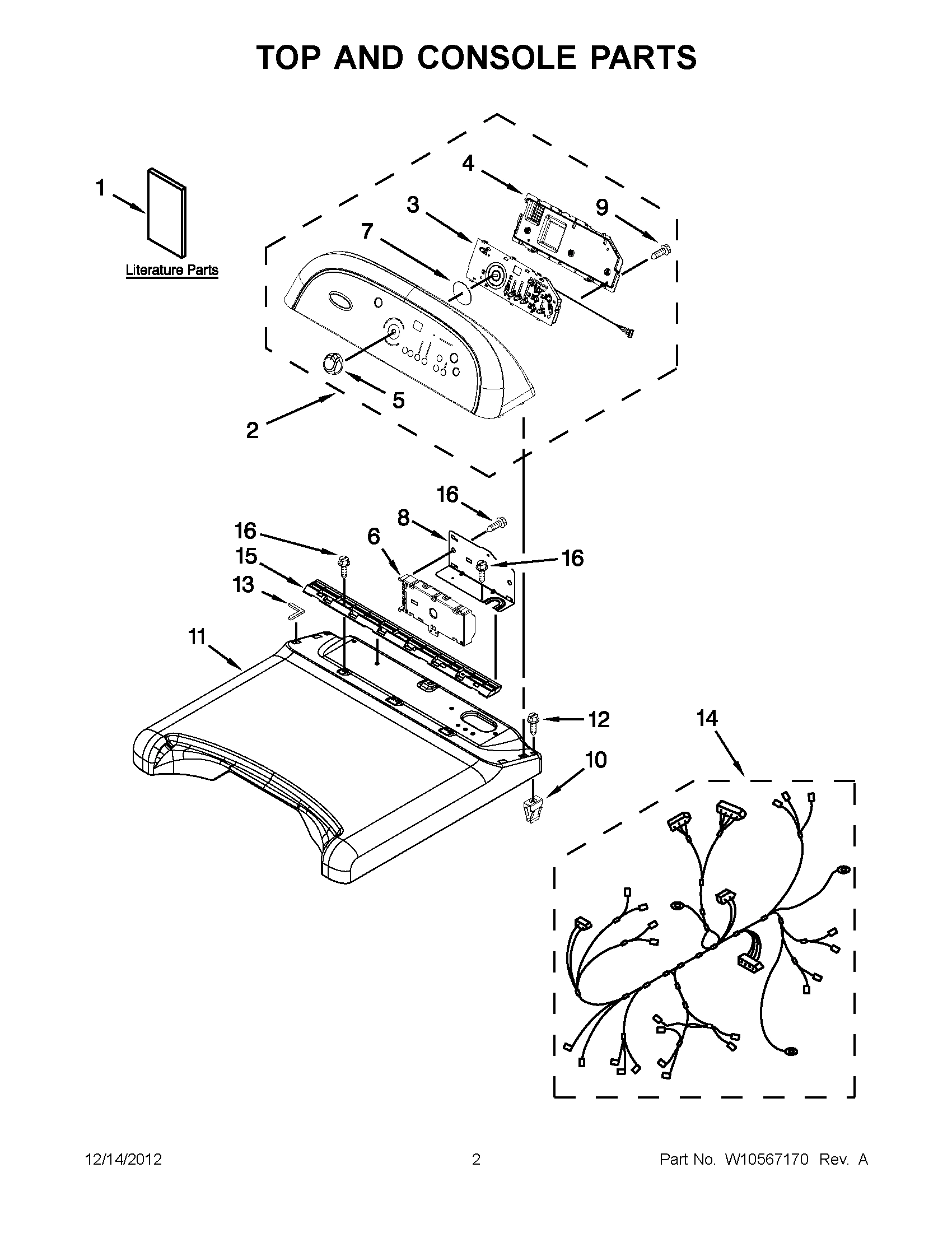 01 - TOP AND CONSOLE PARTS