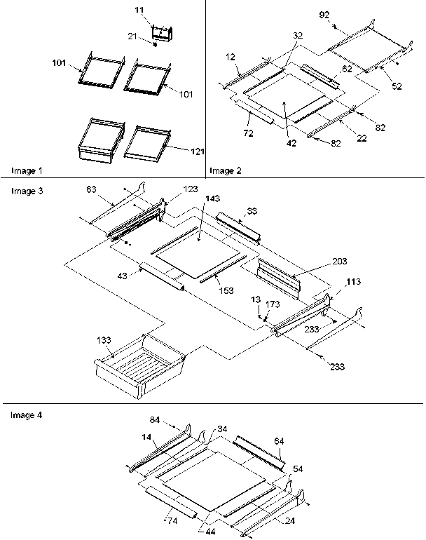11 - Refrig. Feature, Shelf, & Deli Assy