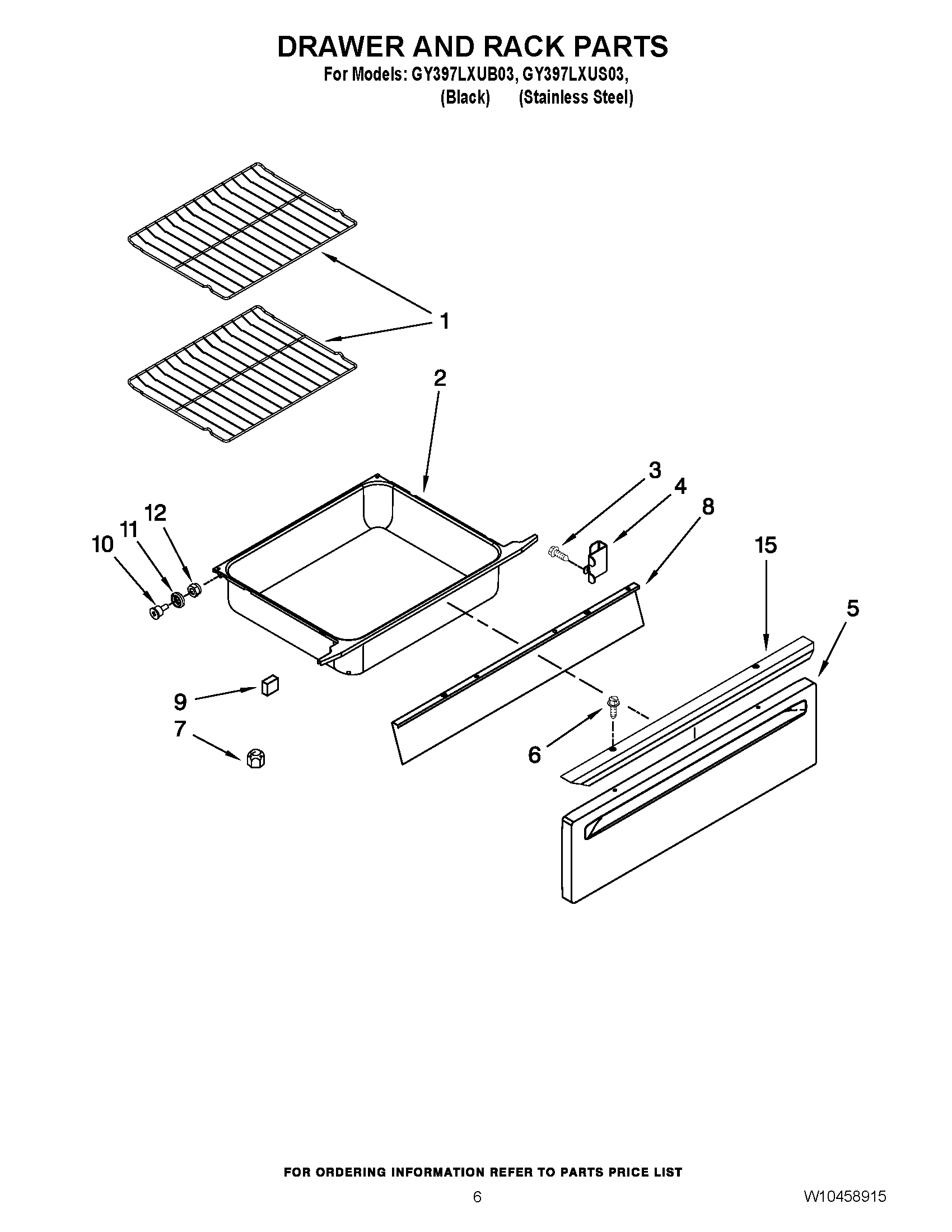 05 - DRAWER AND RACK PARTS