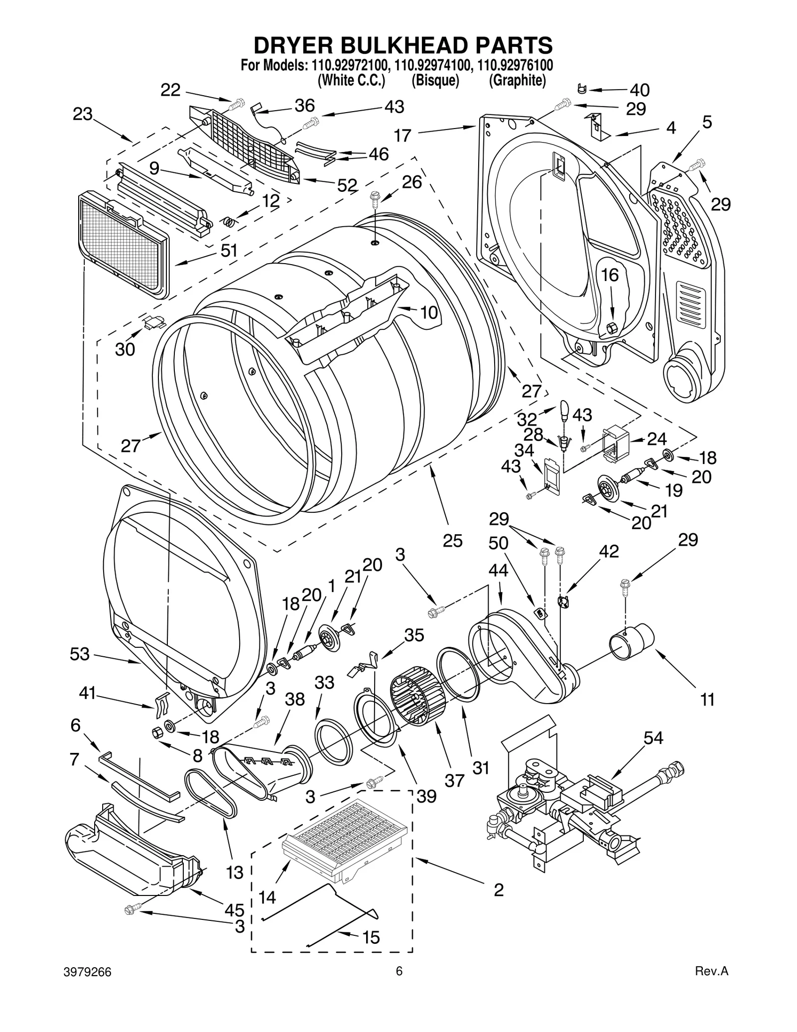 DRYER BULKHEAD PARTS