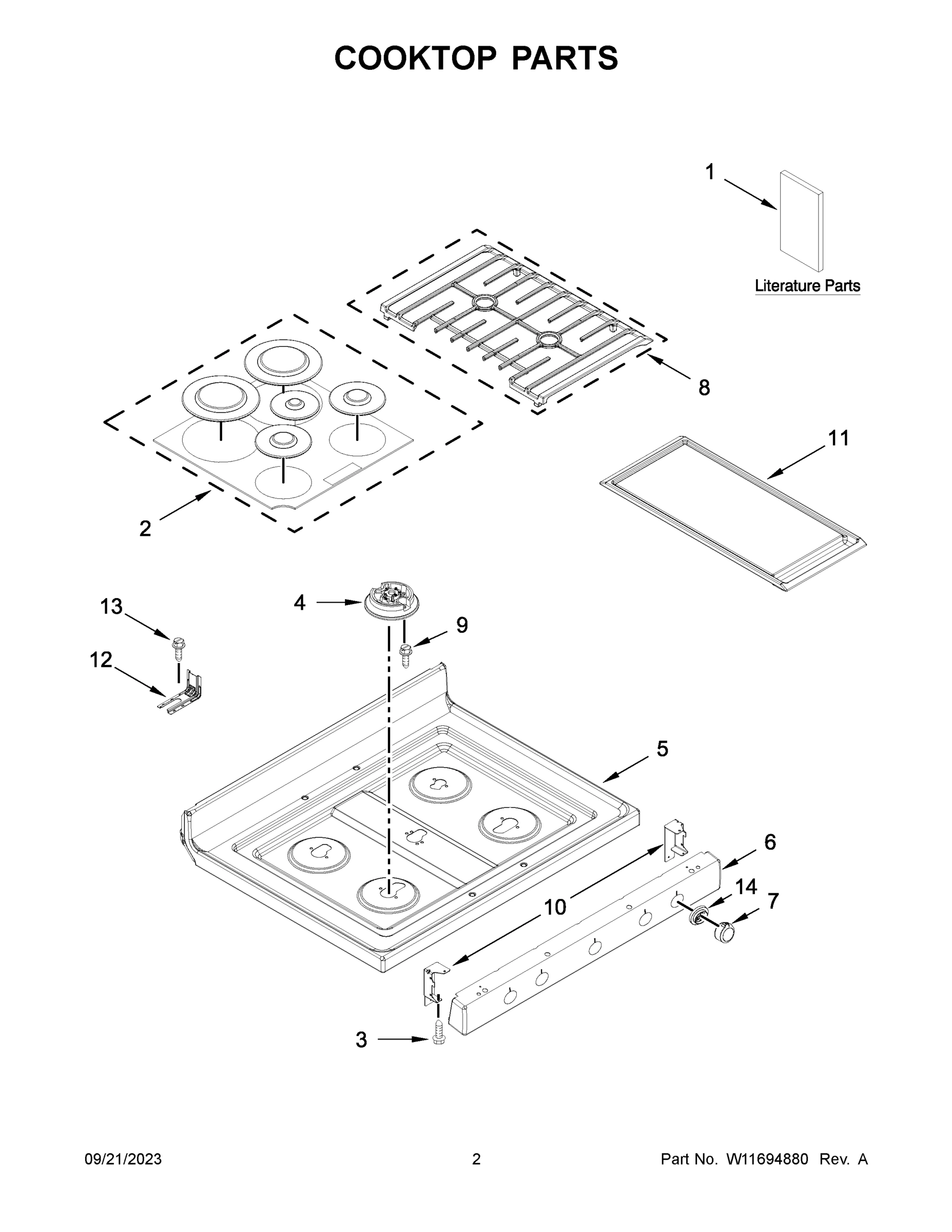 02 - COOKTOP PARTS