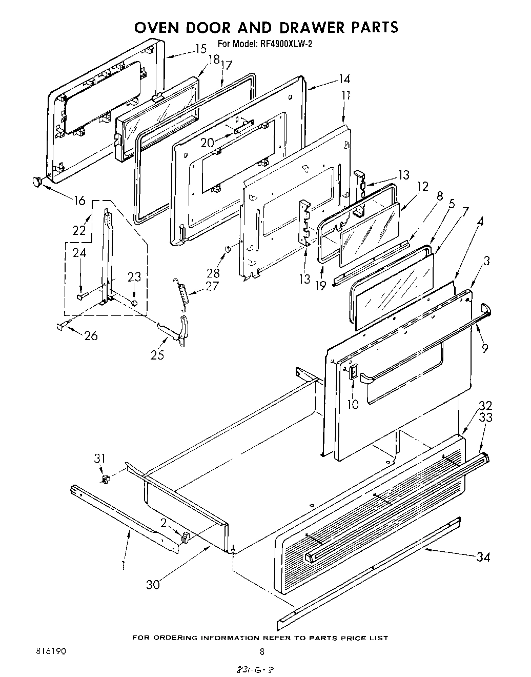 05 - OVEN DOOR AND DRAWER
