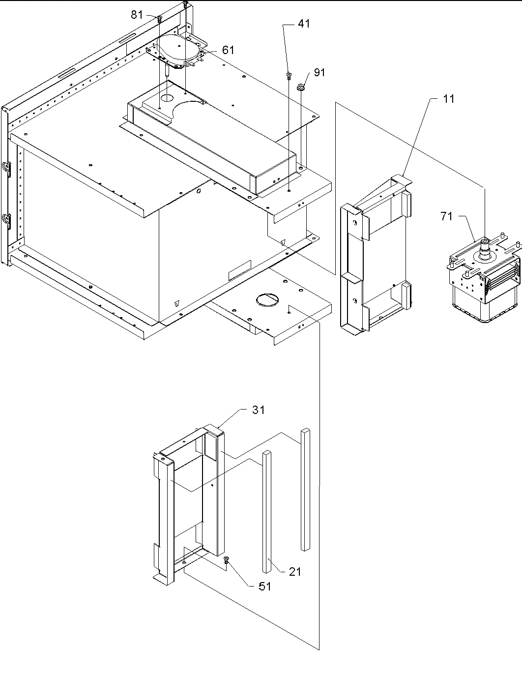 MAGNETRON/STIRRER MOTOR