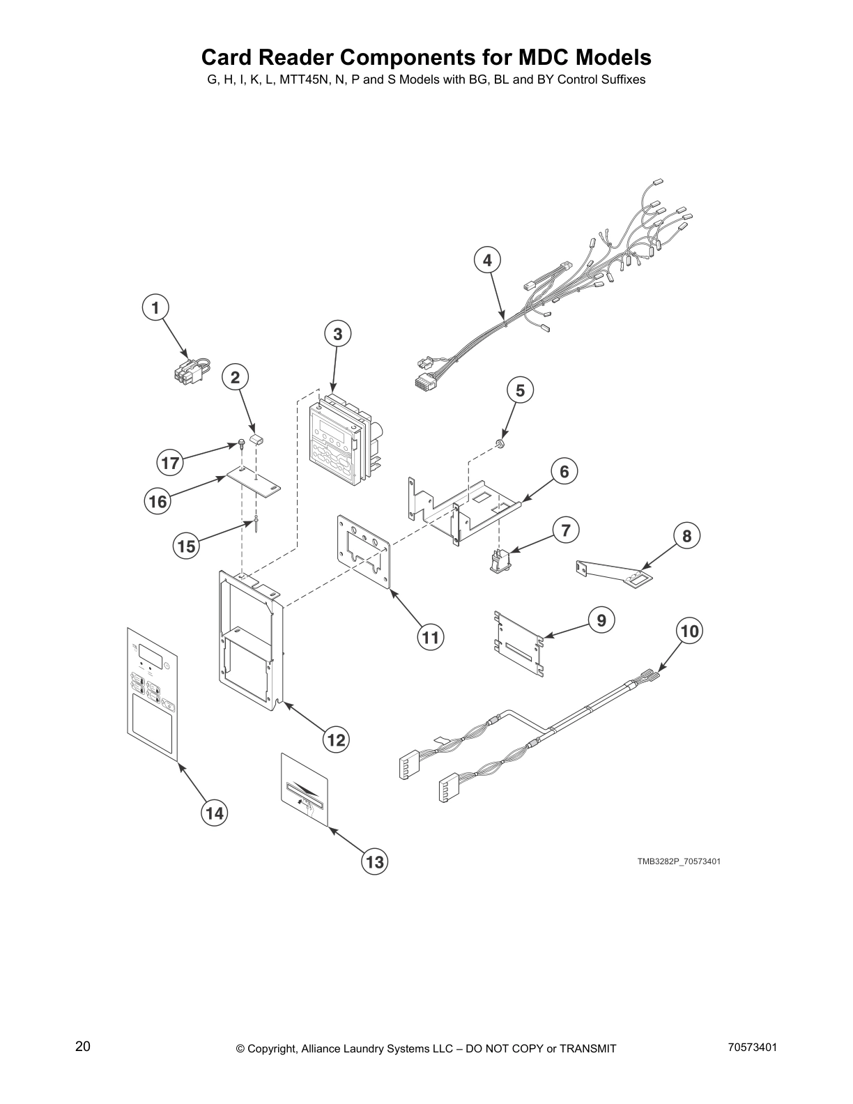 Card Reader Components for MDC Models