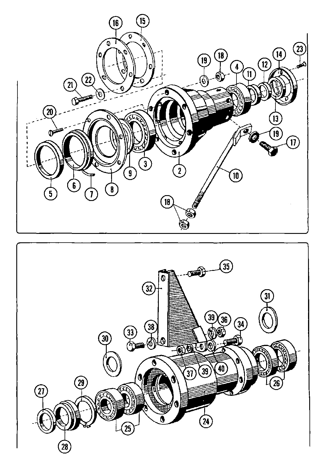 08 - BEARINGS & TRUNNION ASSEMBLY